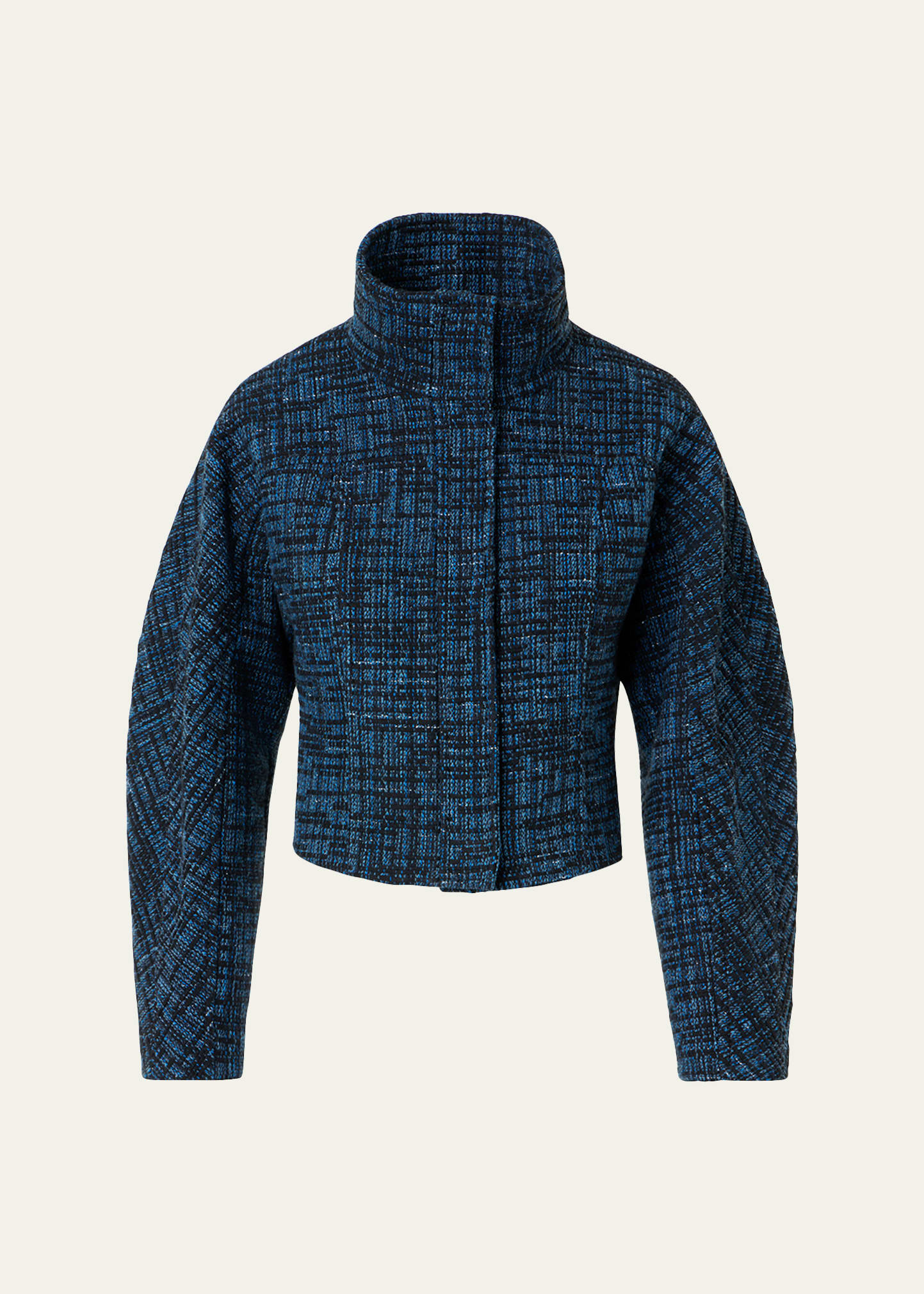 Akris punto Raw Denim Tweed Zip Jacket - Bergdorf Goodman