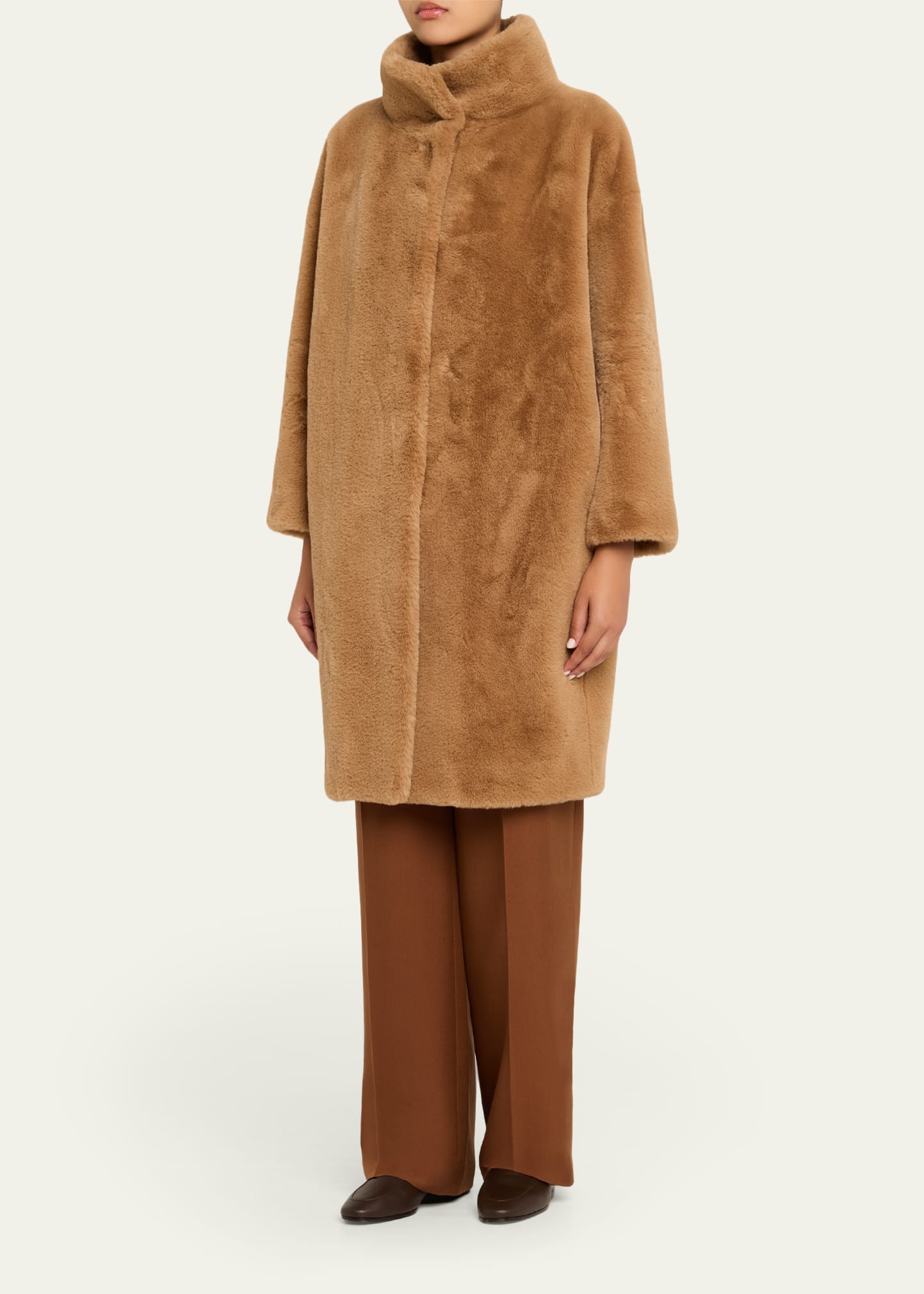 Herno Oversized Alternative Fur Coat - Bergdorf Goodman