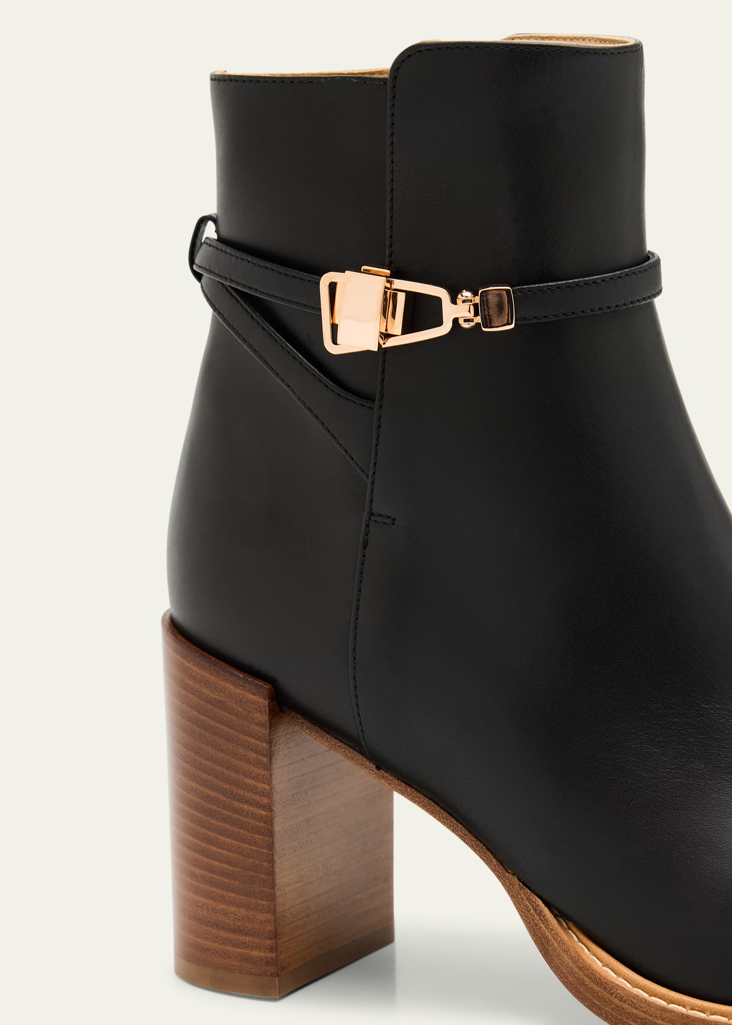 Gabriela Hearst Nina Leather Clasp Ankle Boots - Bergdorf Goodman