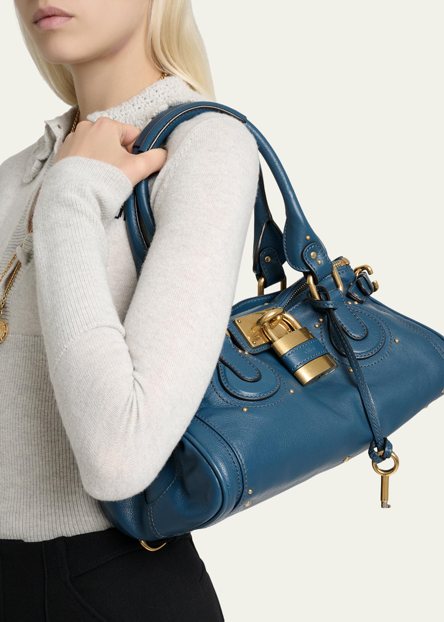 Chloe Paddington Padlock Shoulder Bag in Leather - Bergdorf Goodman