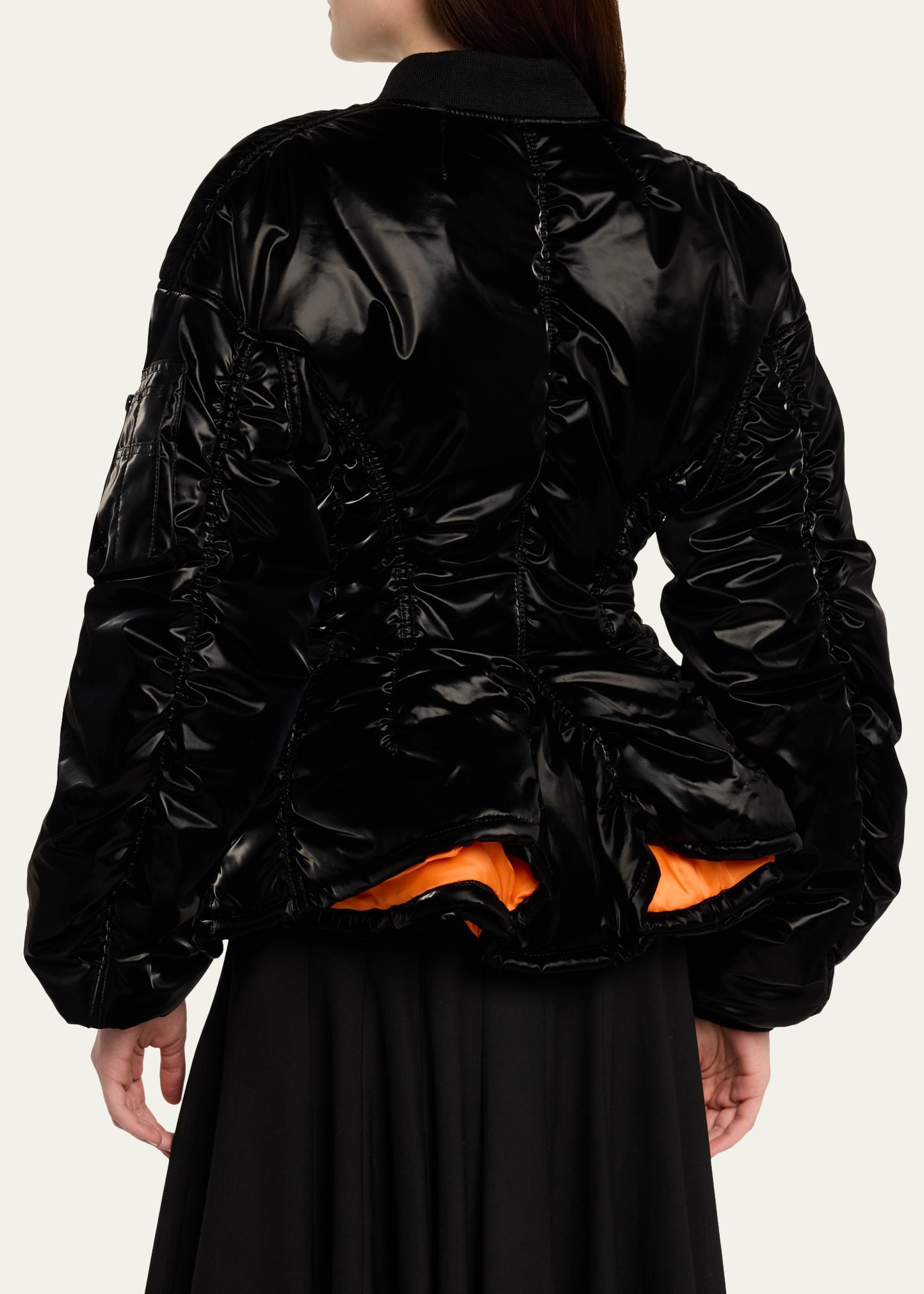 Junya Watanabe Cinched Ruched Jacket - Bergdorf Goodman