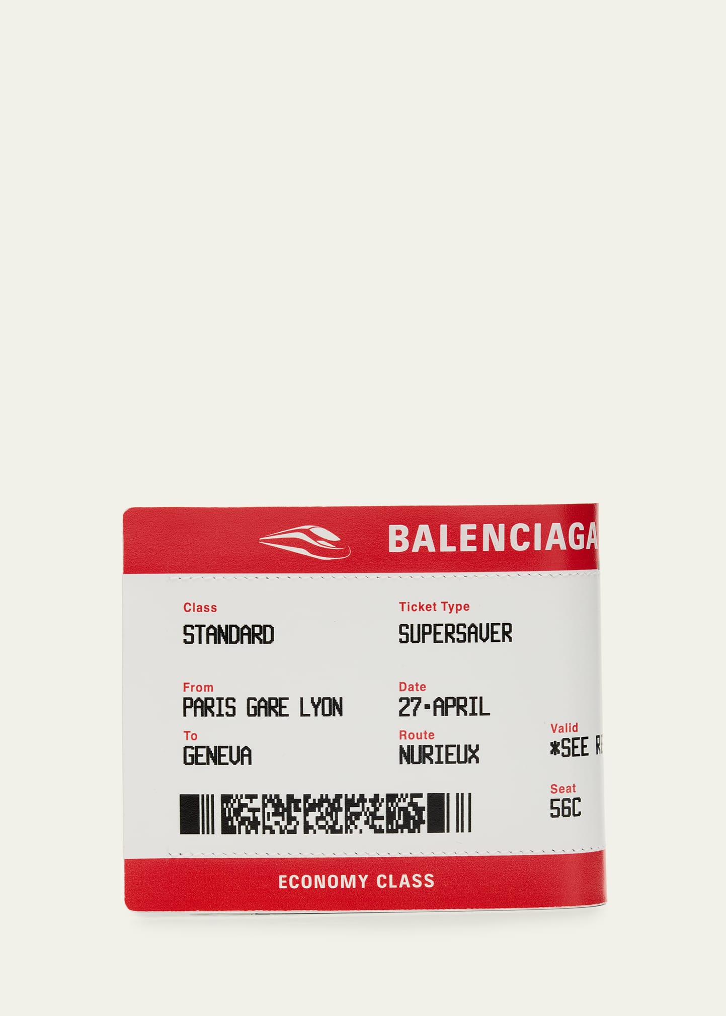 Balenciaga Passport Boarding Pass Bifold Leather Wallet - Bergdorf
