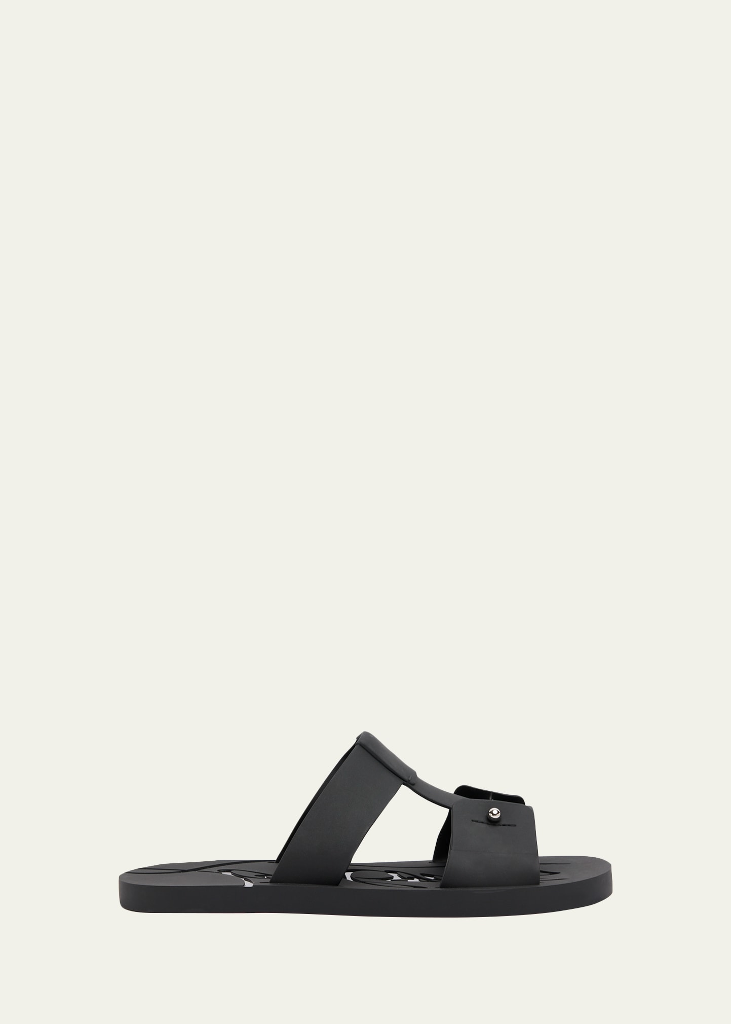 Christian Louboutin Men's Zakouski Flat Rubber Sandals - Bergdorf