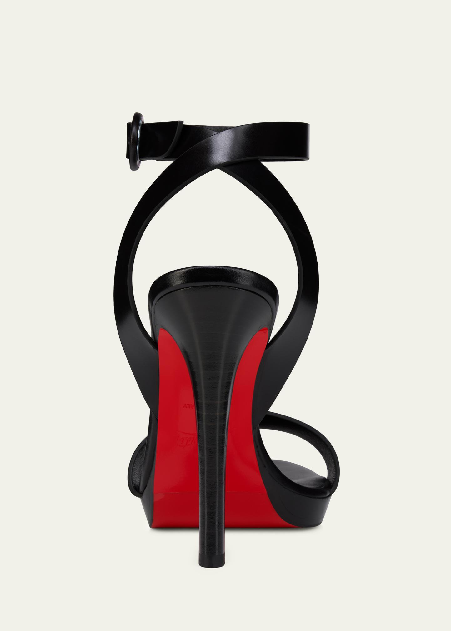 Christian Louboutin 120mm Fanny Leather Sandals - Bergdorf Goodman