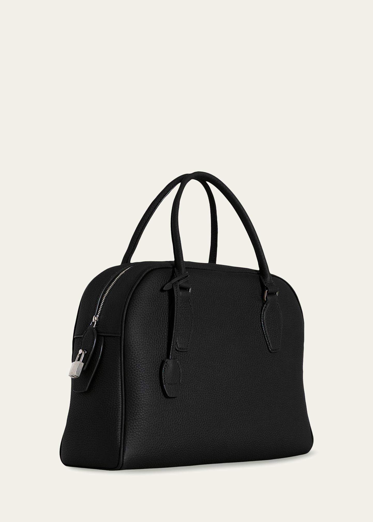 THE ROW India 12.00 Top-Handle Bowling Bag in Leather - Bergdorf