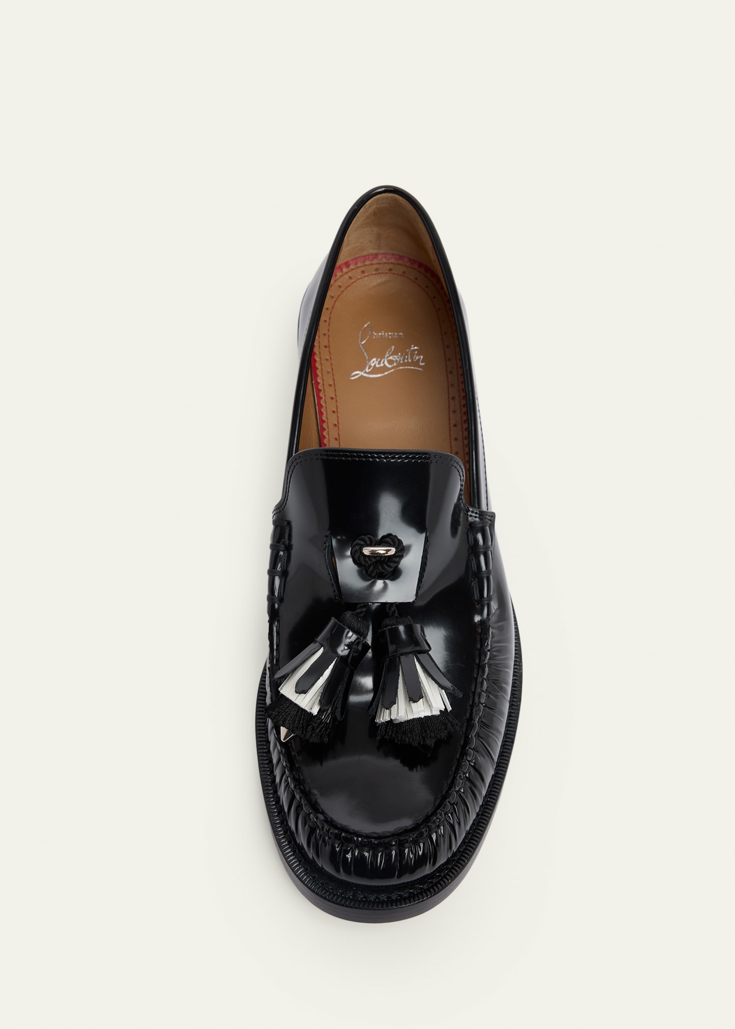 Christian Louboutin Men's Orlando Leather Tassel Penny Loafers