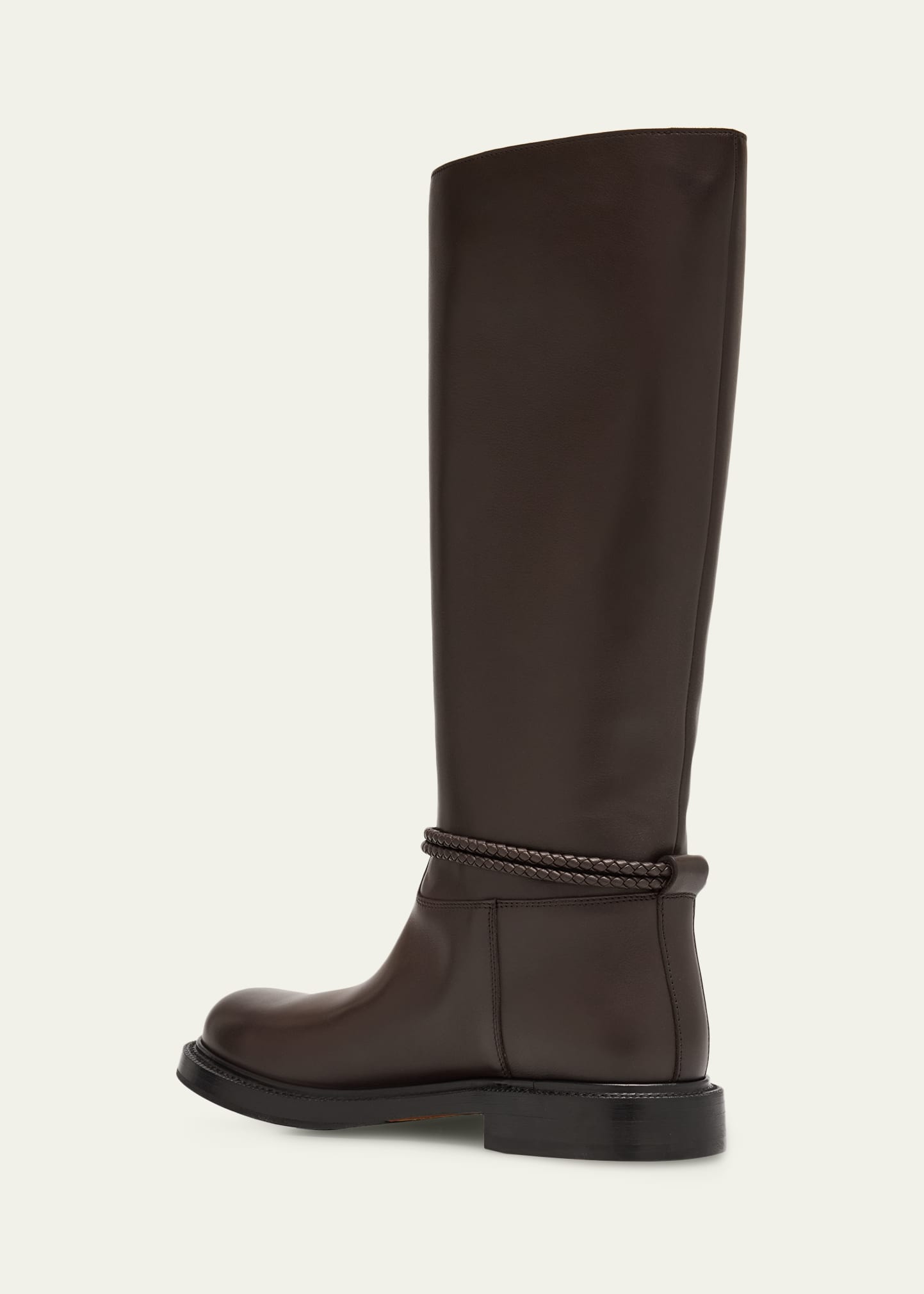 Bottega Veneta James Leather Knee-High Riding Boots - Bergdorf Goodman