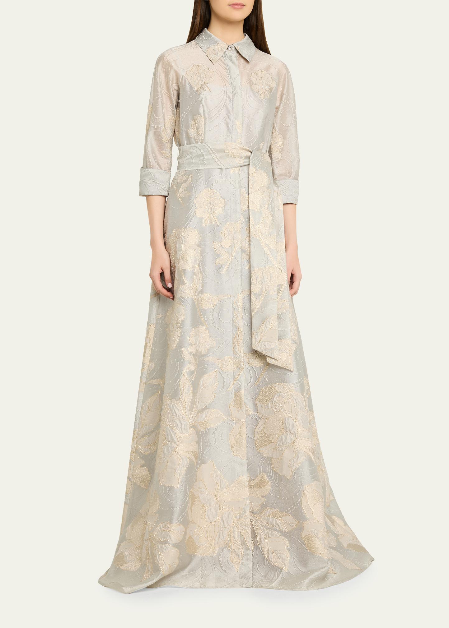 formal shirt dress gown A-Line Evening Elegant Floor Length 3/4 Length Sleev – JiMiss Dresses Jovani ensures the highest standards of comfort and quality Teri Jon Taffeta Shirt Waist