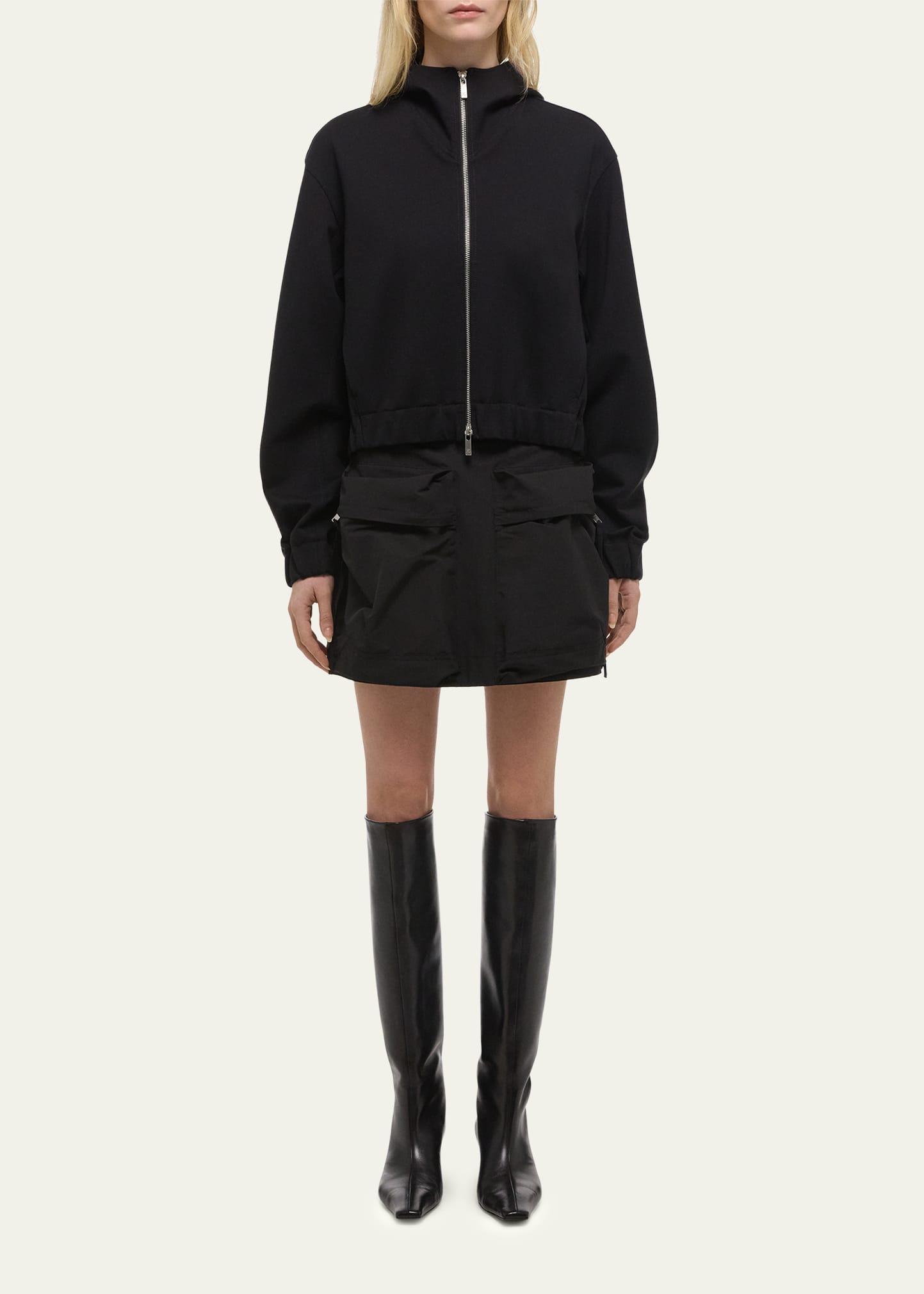 Helmut Lang Hooded Zip Shell Jacket - Bergdorf Goodman