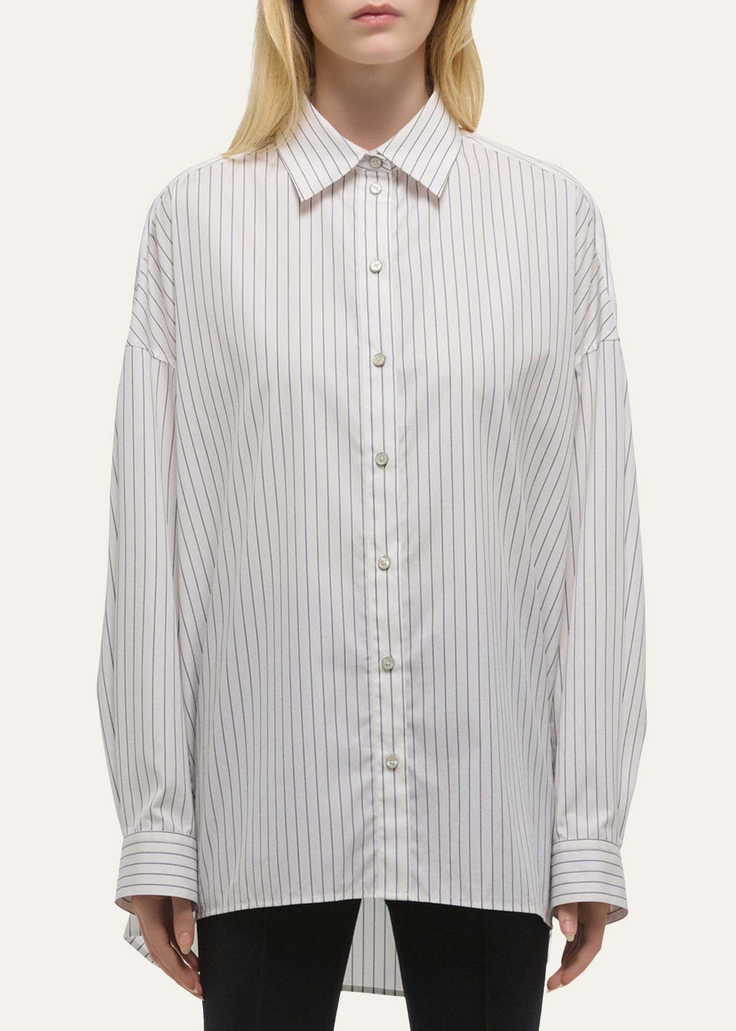 Helmut Lang Long-Sleeve Cinch Placket Shirt - Bergdorf Goodman