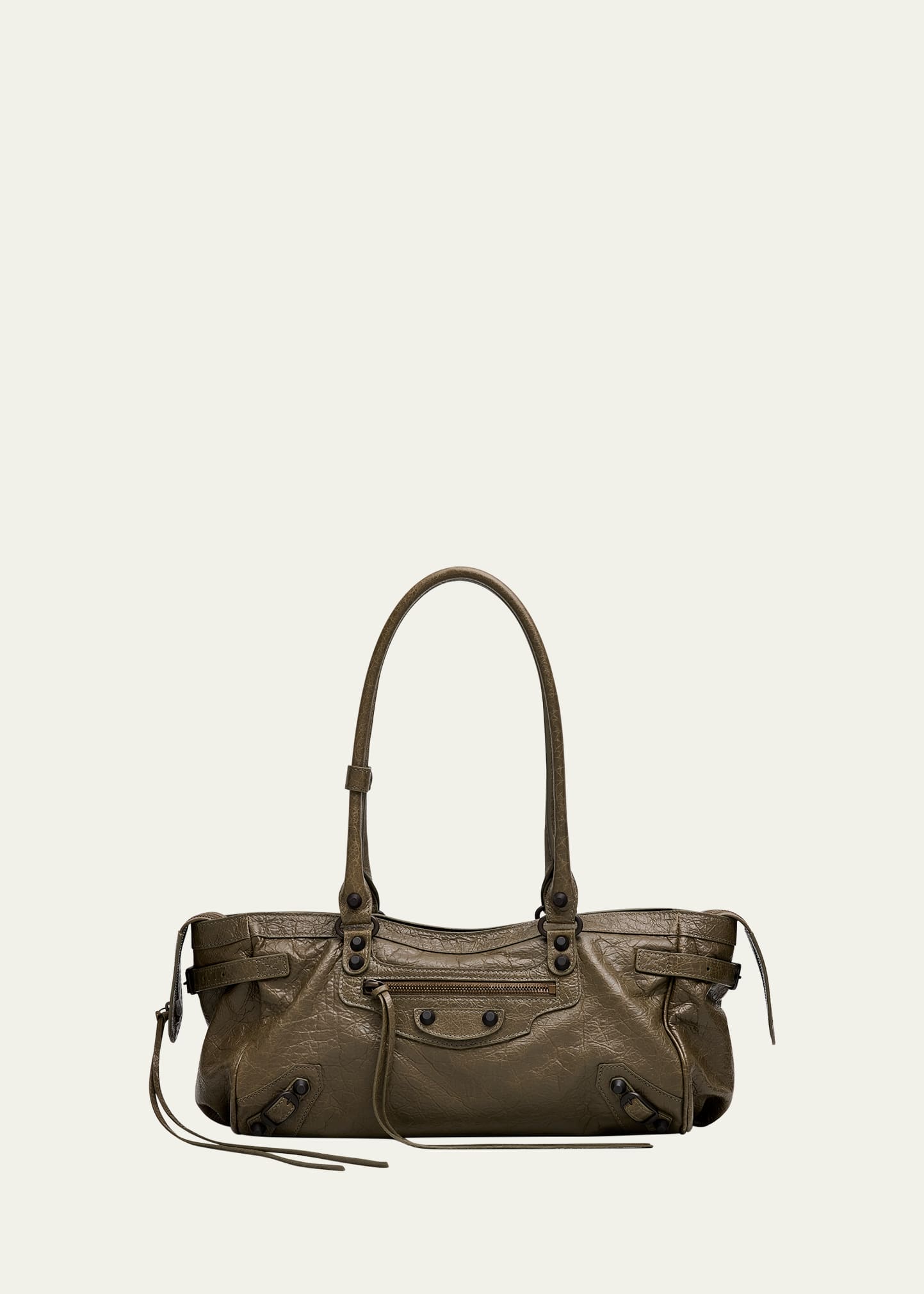 Balenciaga Le City East-West Shoulder Bag in Leather - Bergdorf