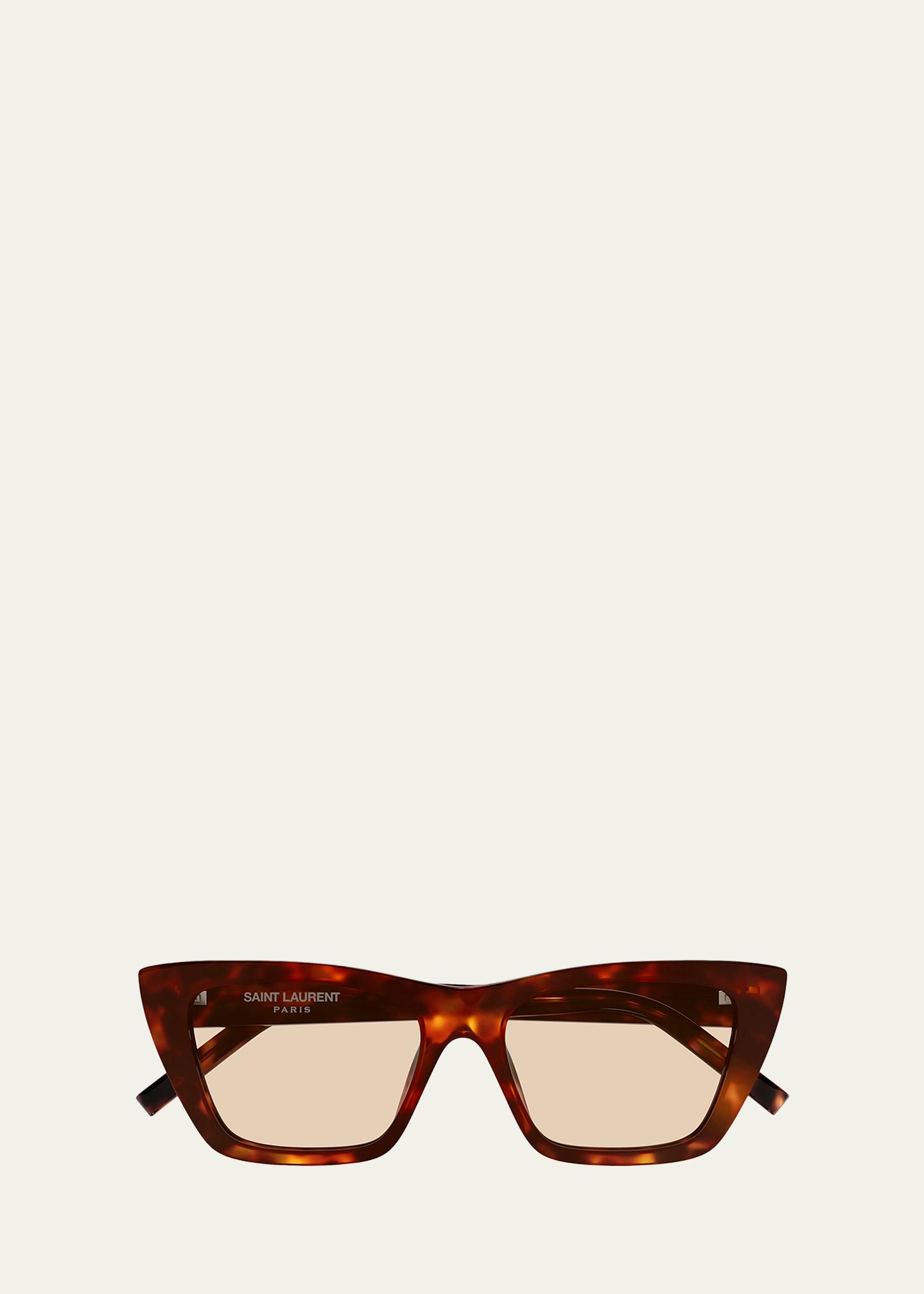 Saint Laurent Mica 53mm Acetate Cat-Eye Sunglasses 