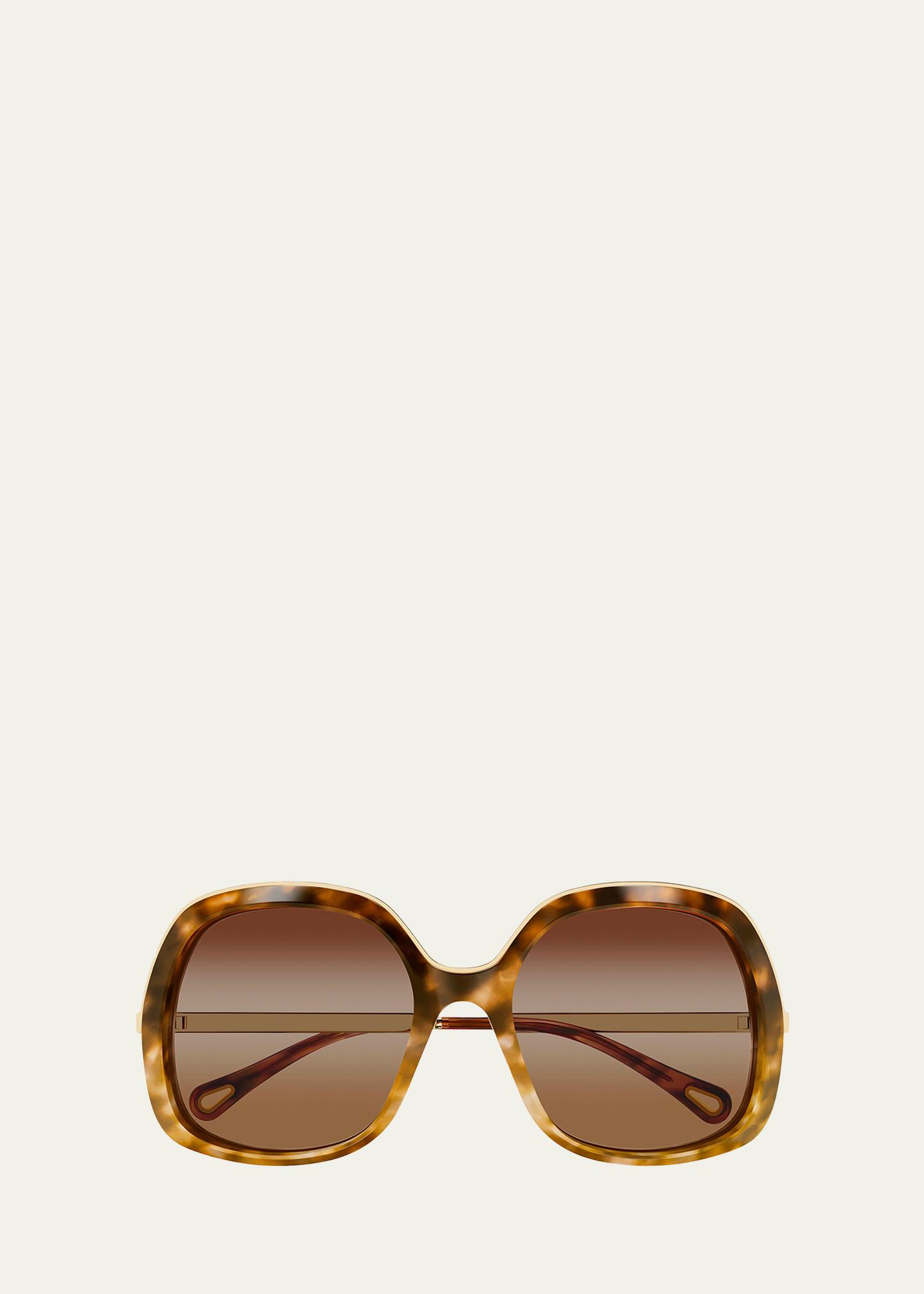Chloe NIB Women\'s Palma Yellow Gold 56mm Sunglasses CE2159 717 B Chloe CH0282S 002 Sunglasses - US main image 3