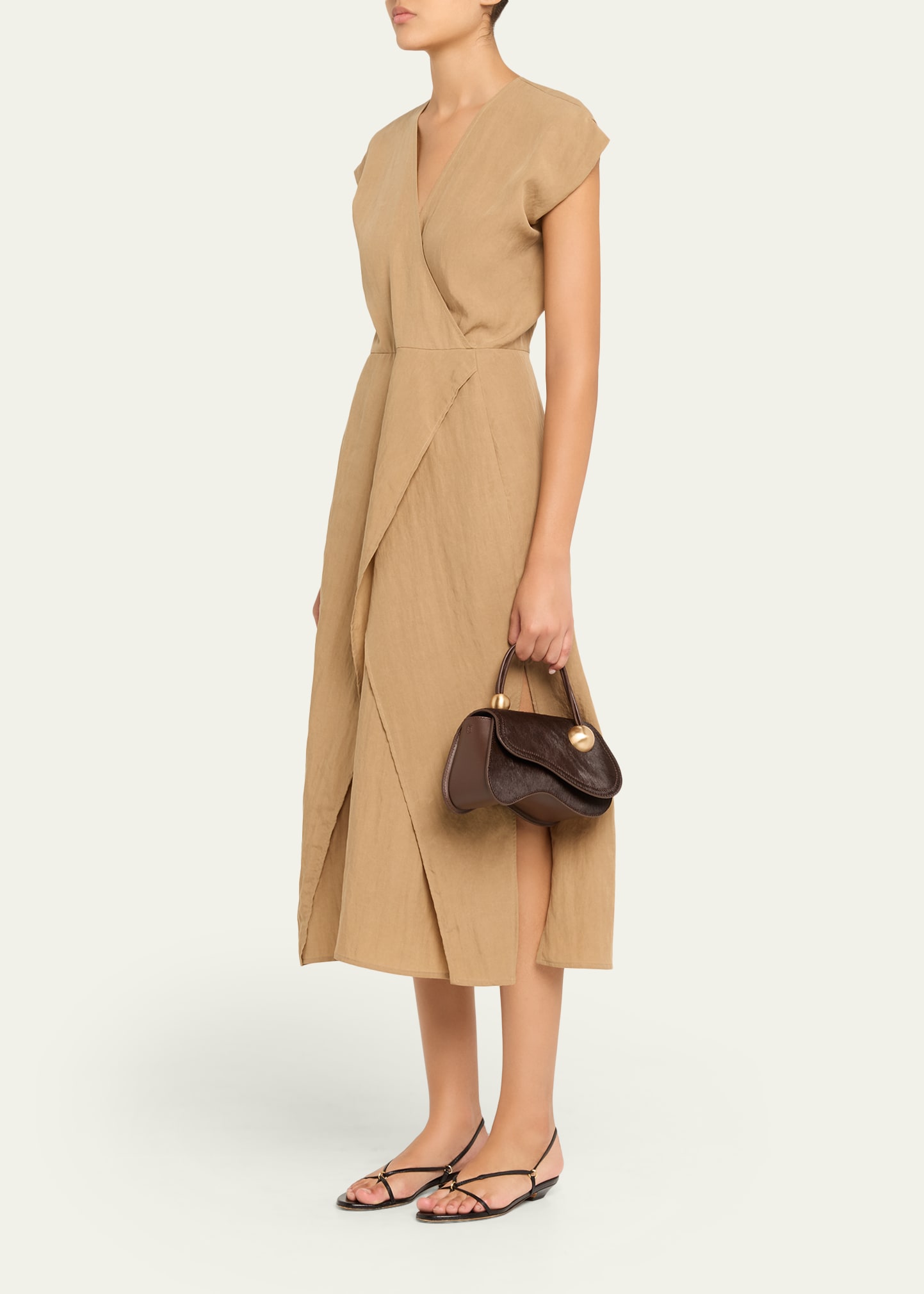 Cult Gaia Kazia Sculptural Calf Hair Top-Handle Bag - Bergdorf Goodman