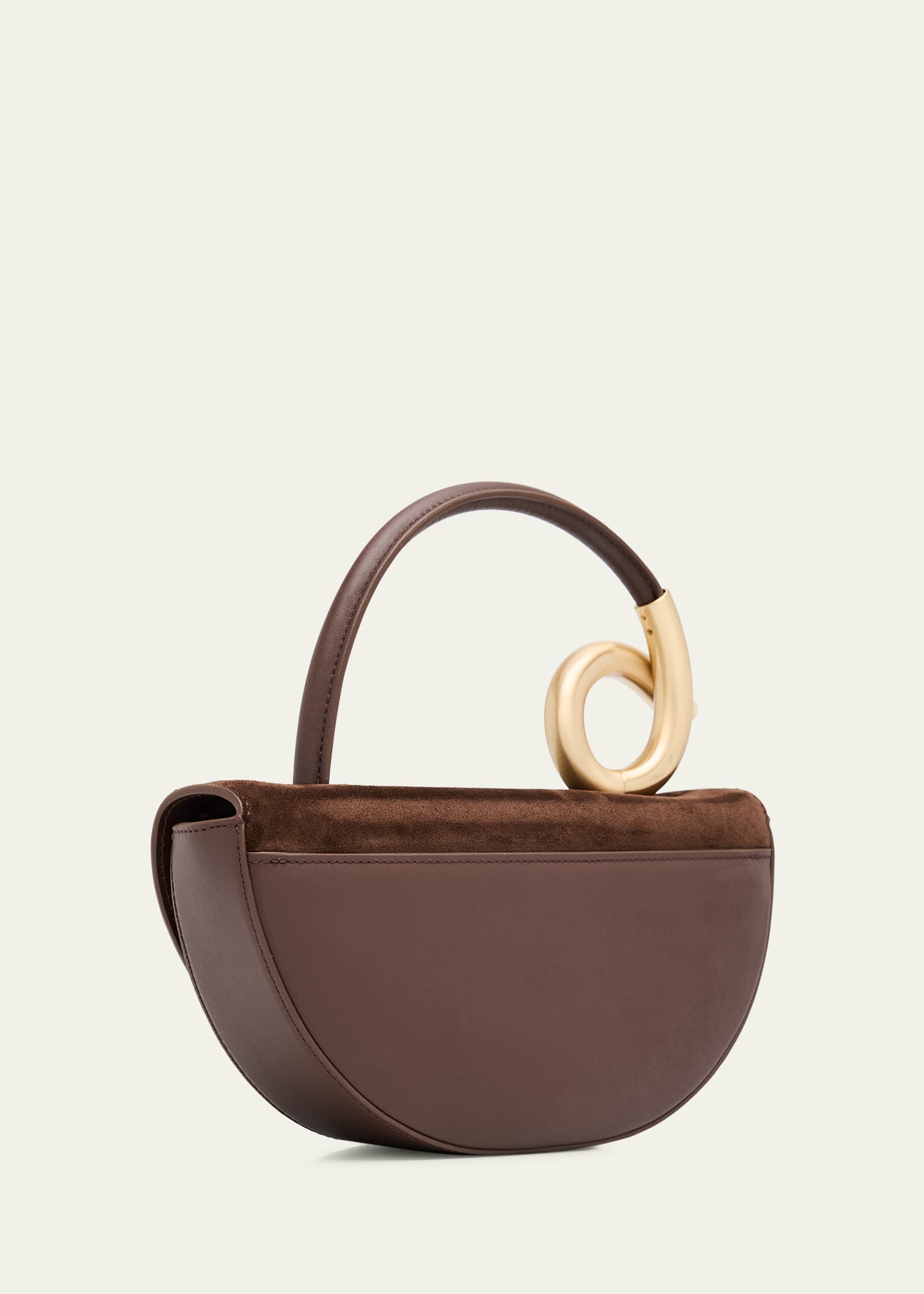 Cult Gaia Azariah Half-Moon Suede Top-Handle Bag - Bergdorf Goodman