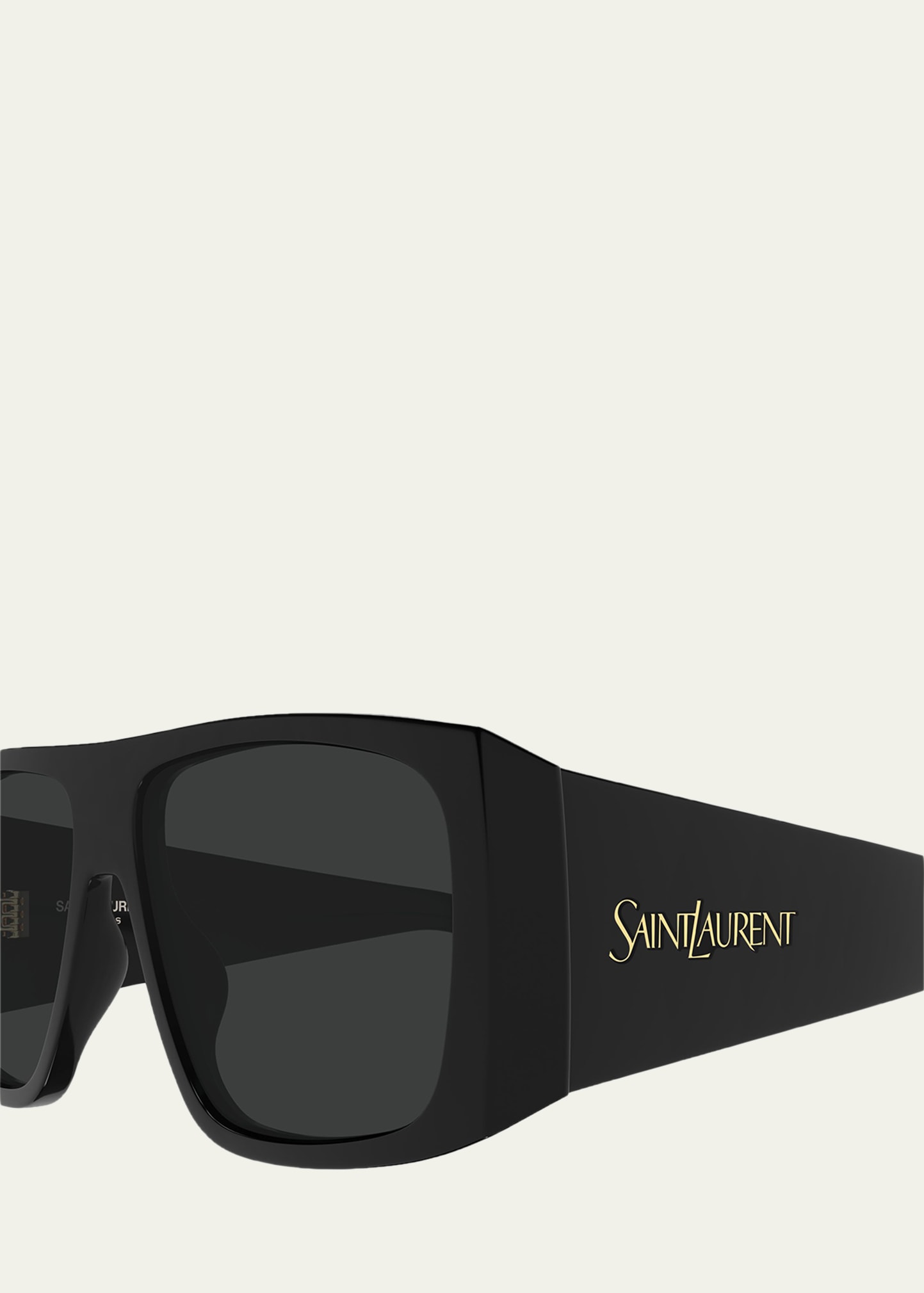 Saint Laurent 57mm Acetate Semi-Shield Sunglasses - Bergdorf Goodman