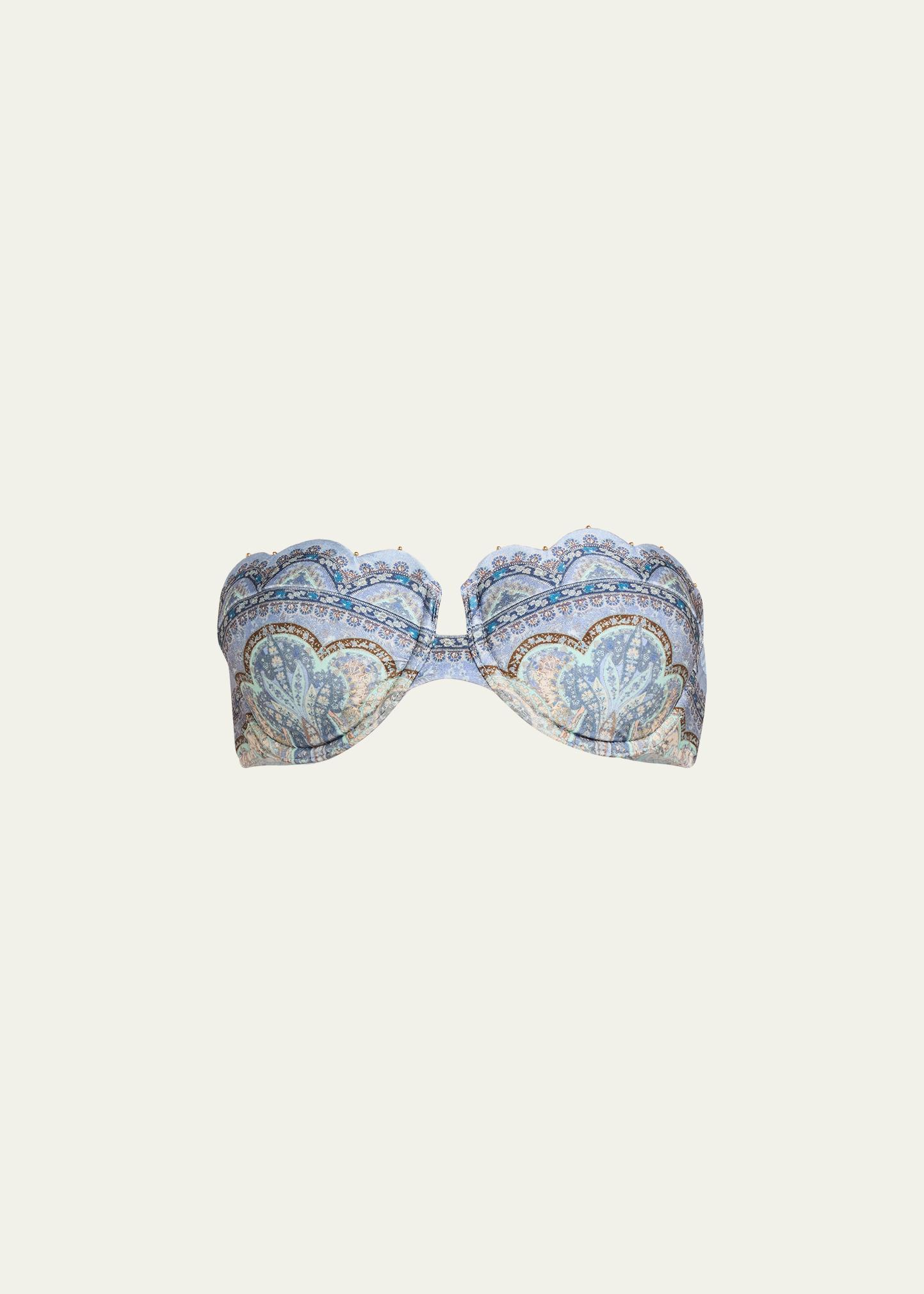 Zimmermann Wanderlust Scallop Balconette Bikini Top