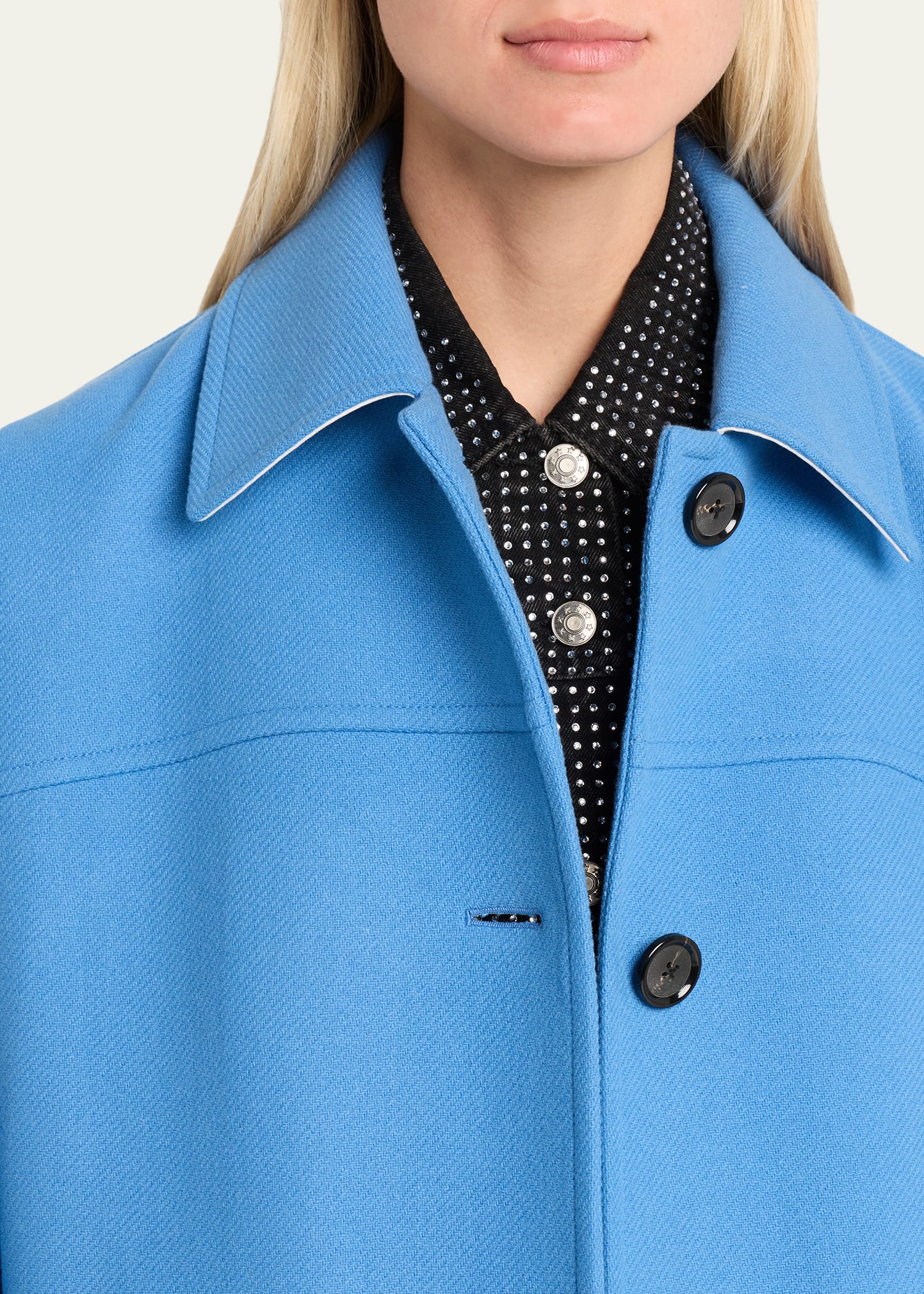 Veronica Beard Laurent Cocoon Dickey Coat - Bergdorf Goodman