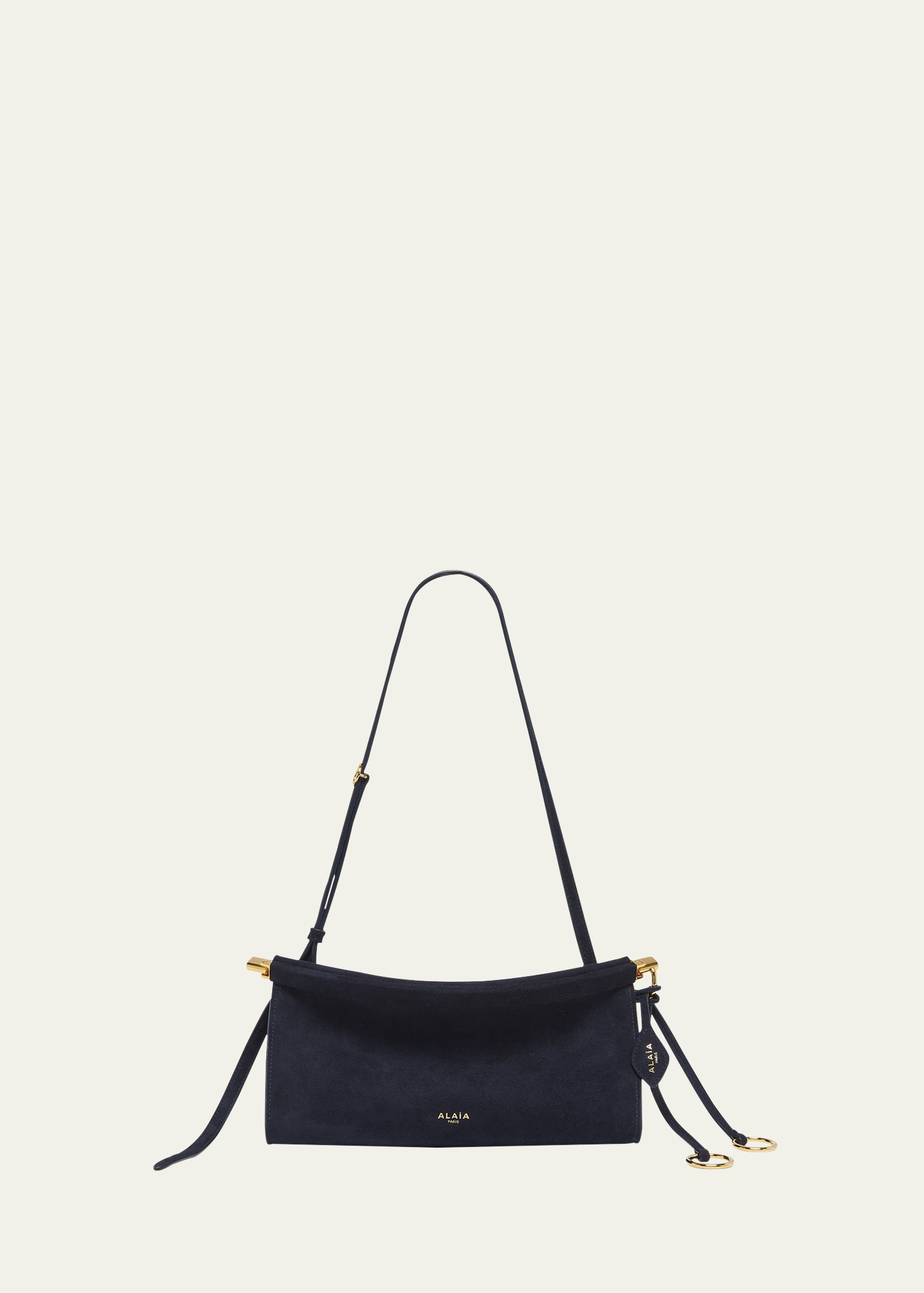 ALAIA Le Click East-West Suede Shoulder Bag - Bergdorf Goodman