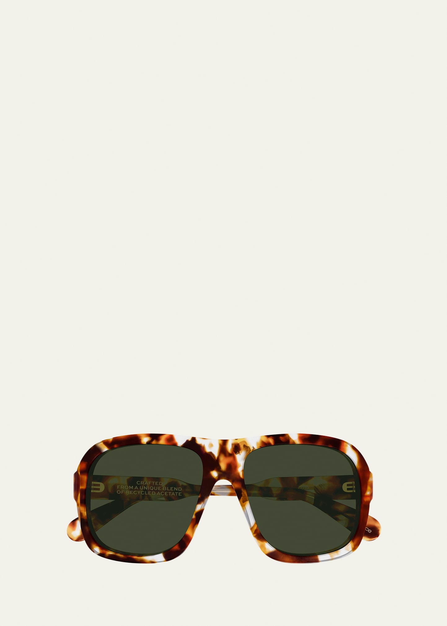 Chloe Gayia 58mm Recycled Acetate Navigator Sunglasses - Bergdorf