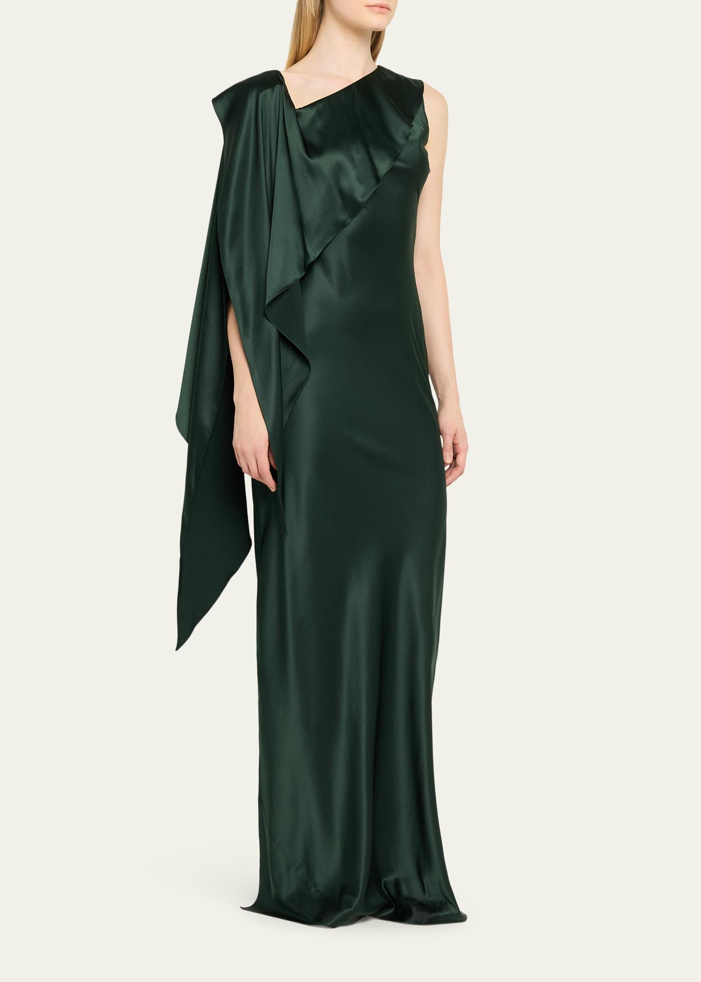 Ralph Lauren Collection Lizzie Asymmetric Silk Gown - Bergdorf Goodman