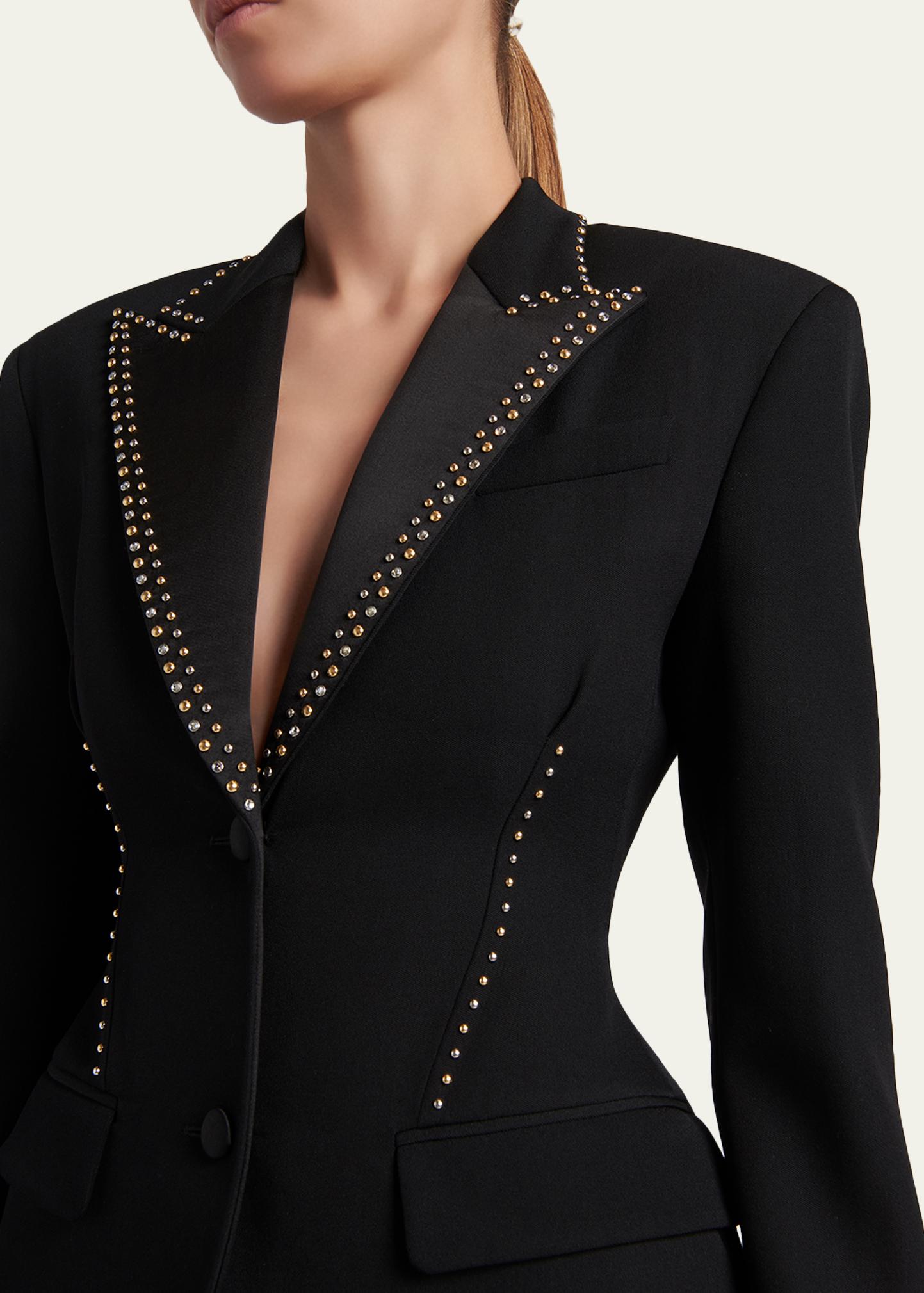 Versace Studded Single-Breasted Jacket - Bergdorf Goodman