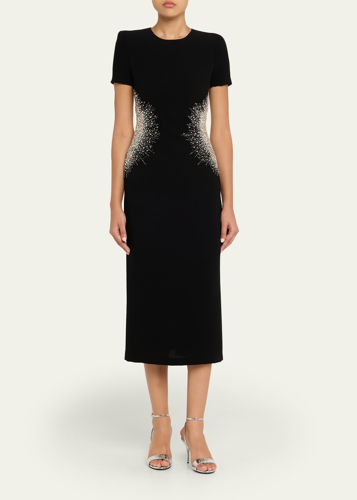embroidered yoke shift dress Michael Tunic Dress with Embroidered Yoke