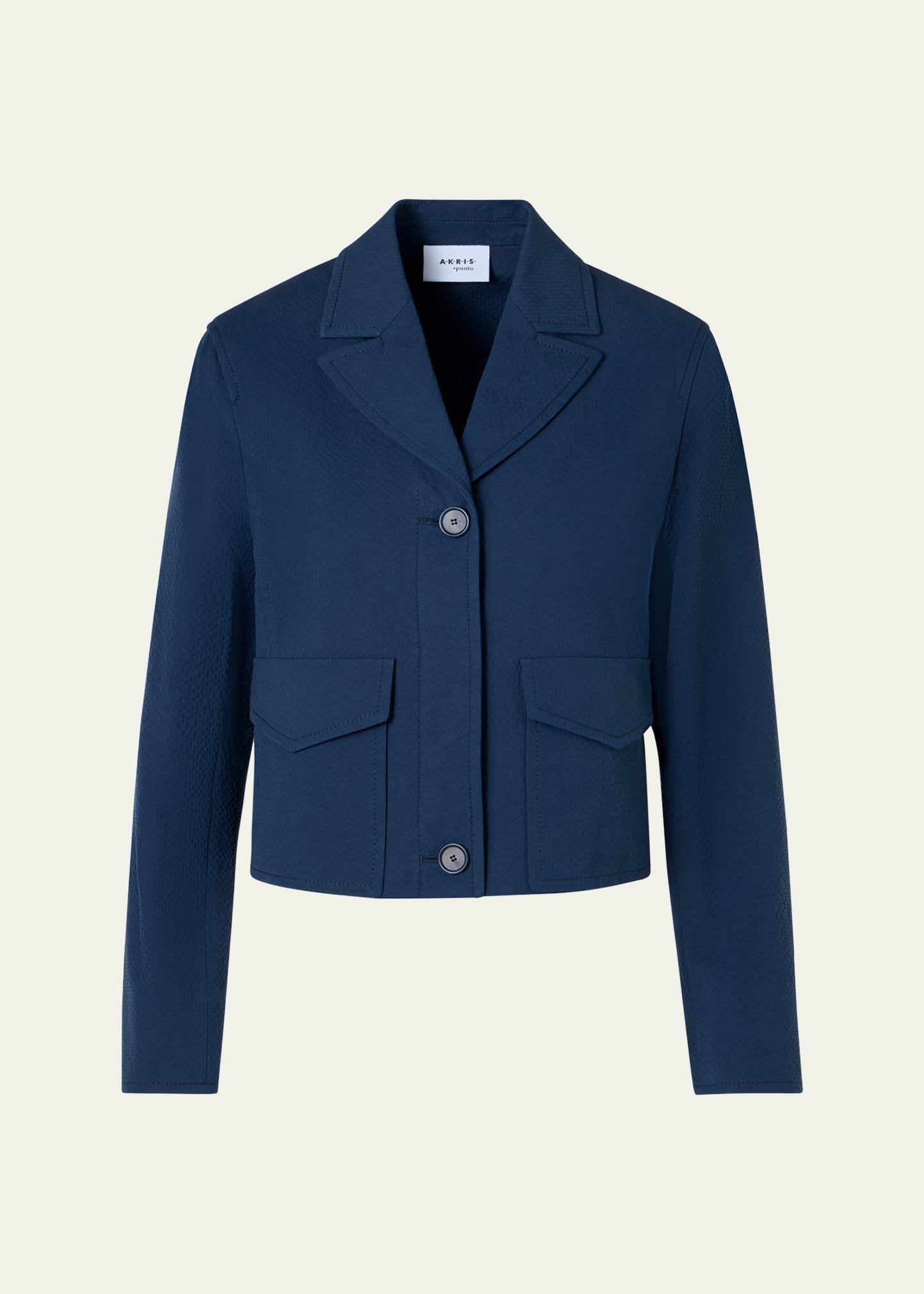 アクリス　AKRIS punto ウールジャケット Akris punto Cotton Seersucker Jacket - Bergdorf Goodman
