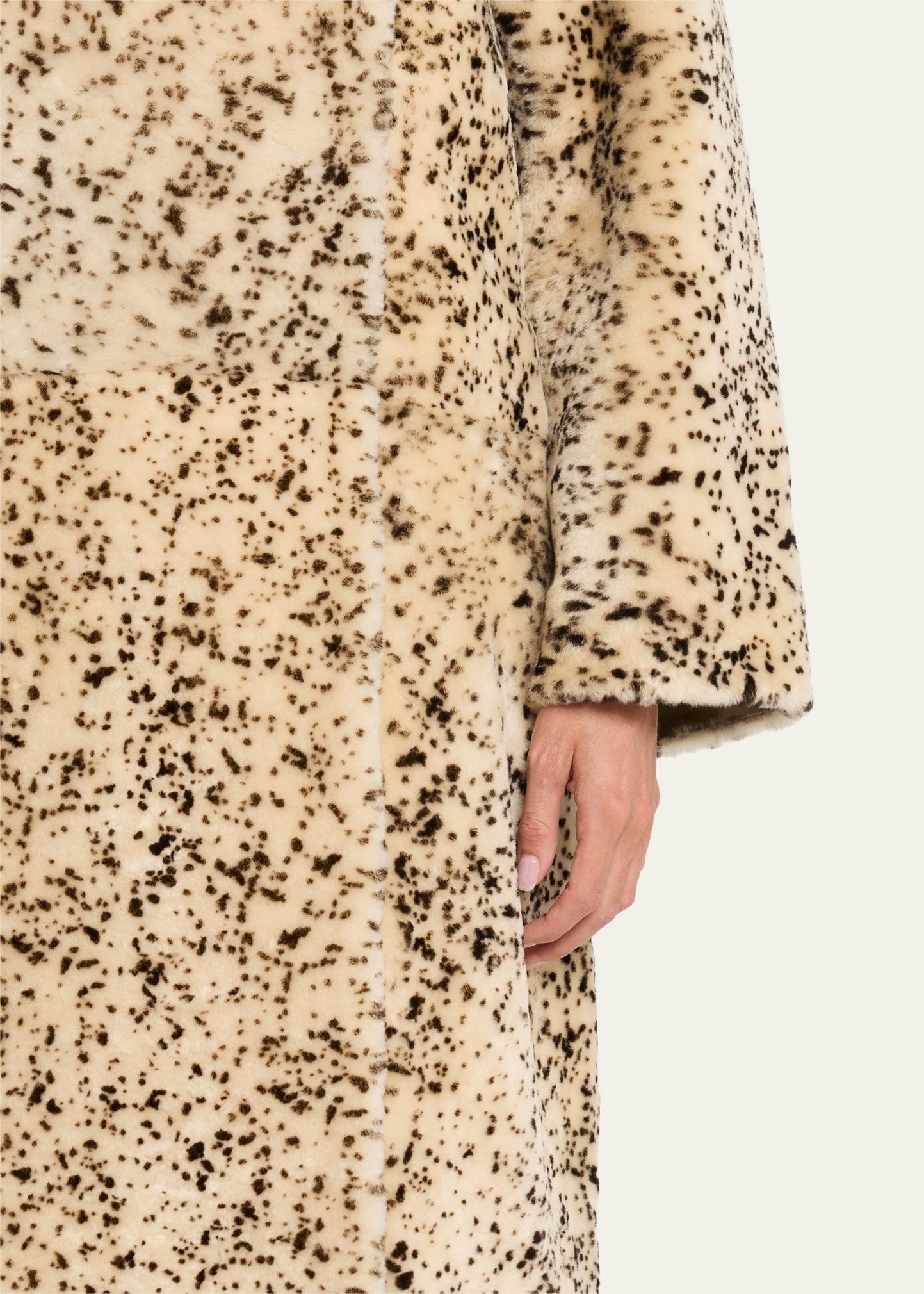 Toteme Spotted Lamb Shearling Double-Breasted Coat - Bergdorf Goodman