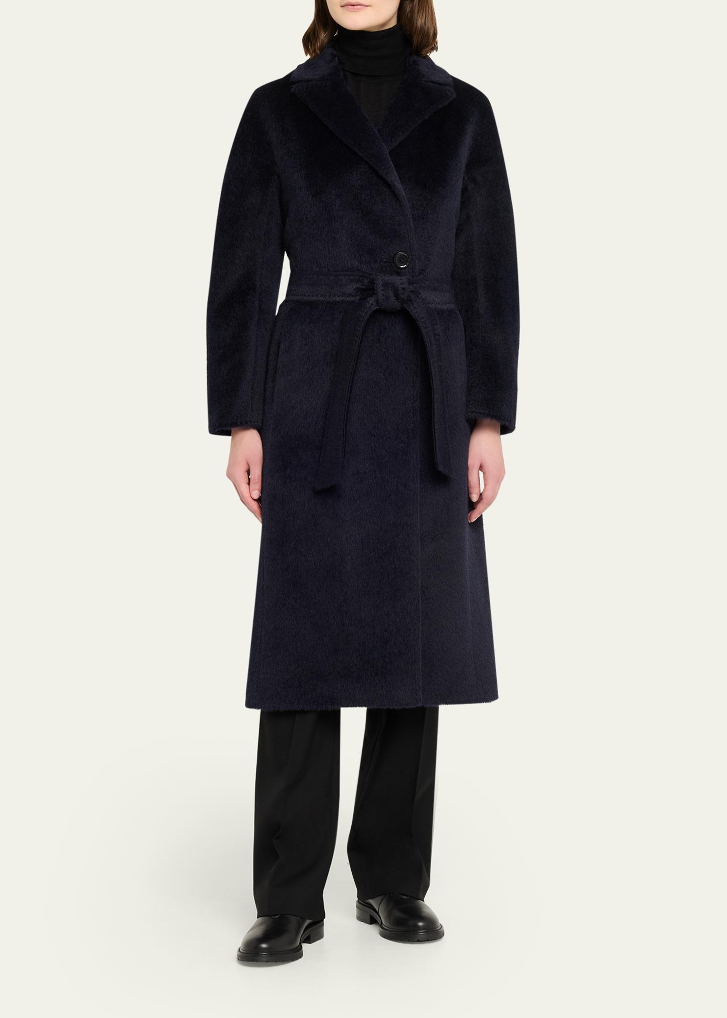 Cinzia Rocca Pressed Alpaca Wool Blend Wrap Coat - Bergdorf Goodman