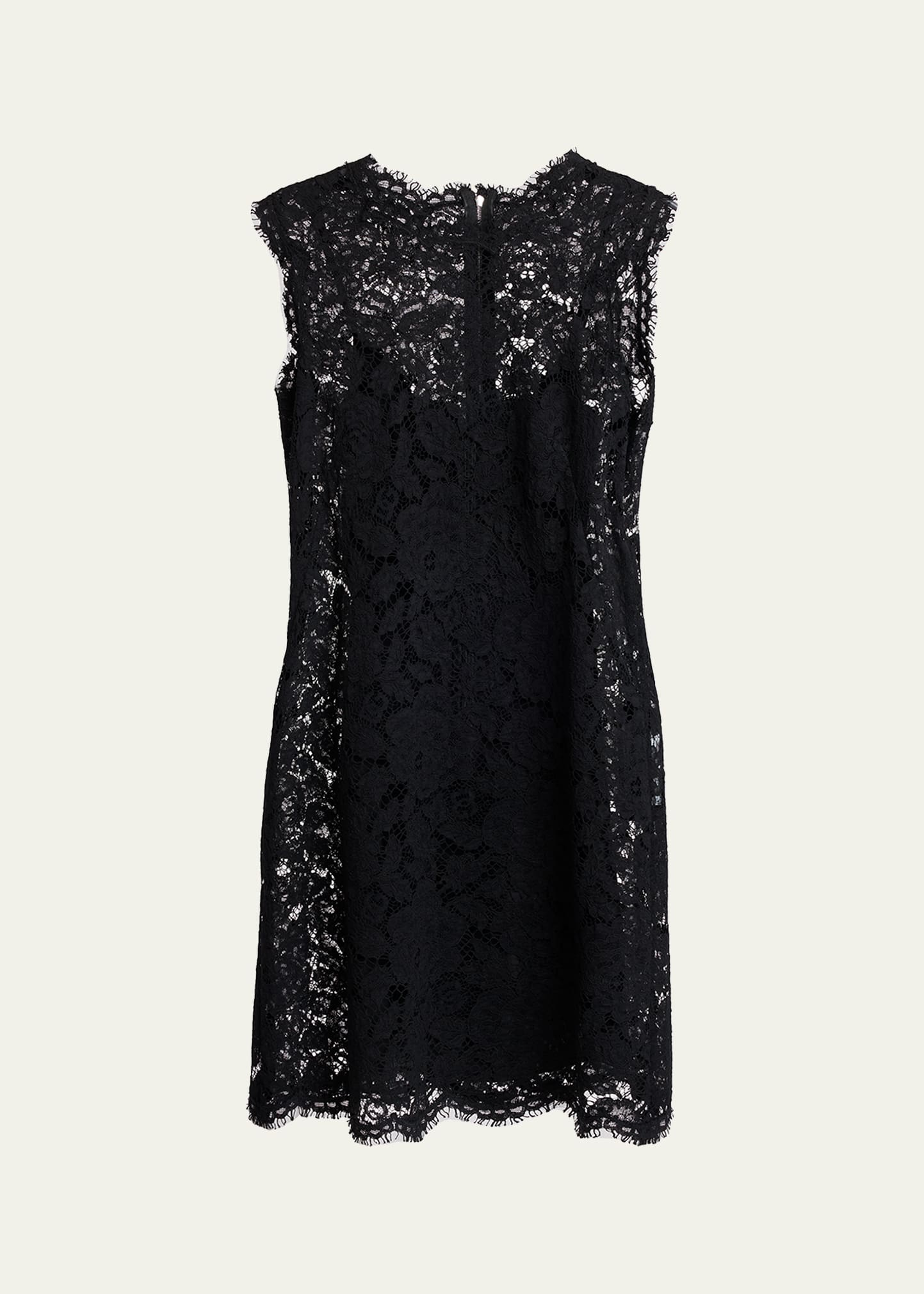 Dolce&Gabbana Sleeveless Floral Lace A-Line Dress - Bergdorf Goodman