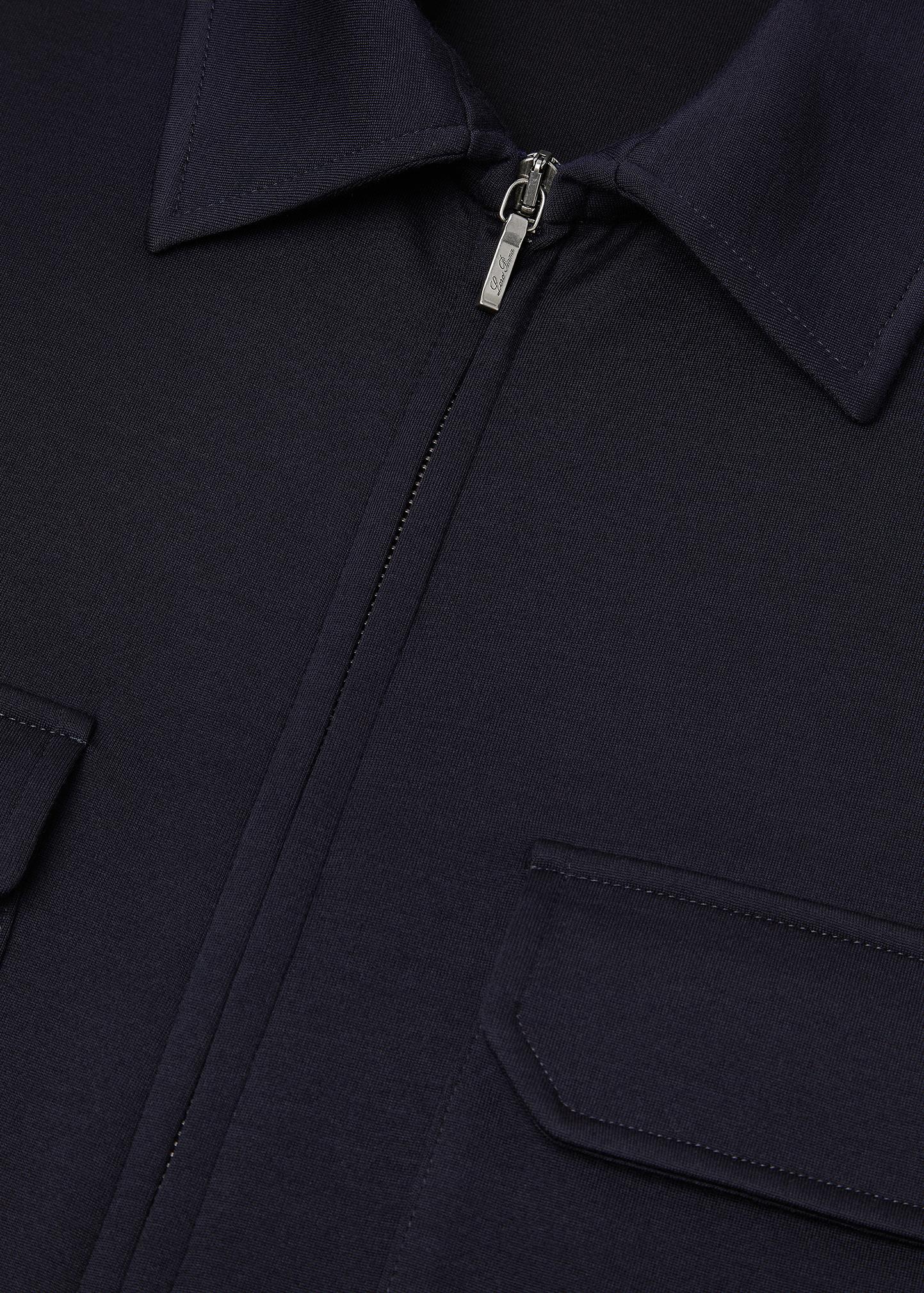 Loro Piana Men's Vellano Wool and Nylon Zip Overshirt - Bergdorf
