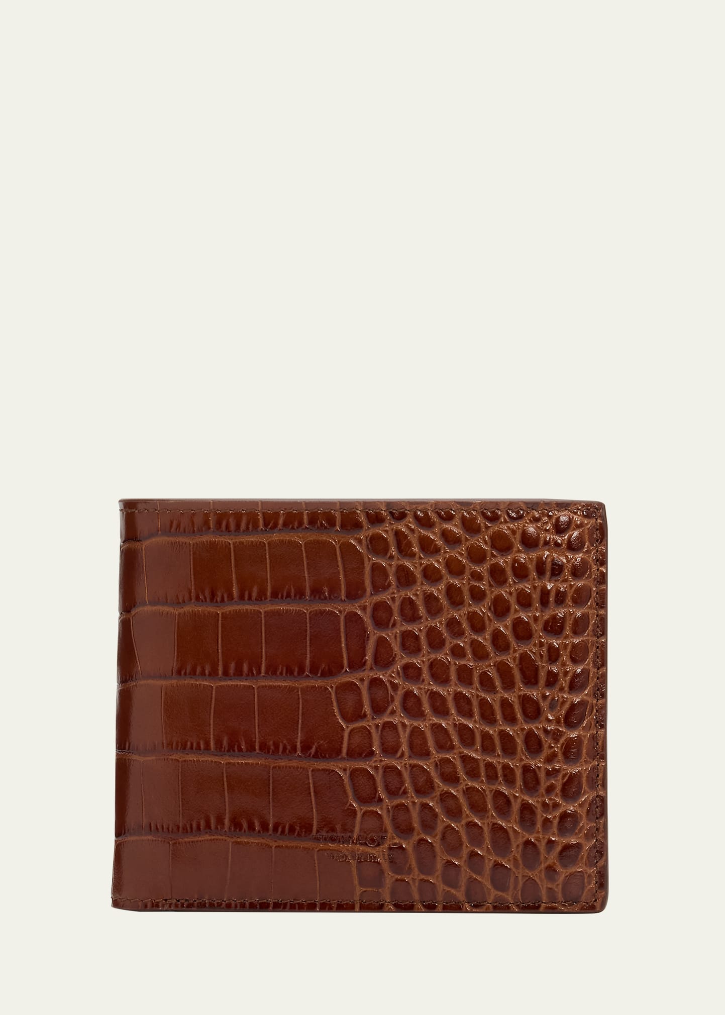 TOM FORD Men's Exotic Line Croc-Effect Bifold Wallet - Bergdorf