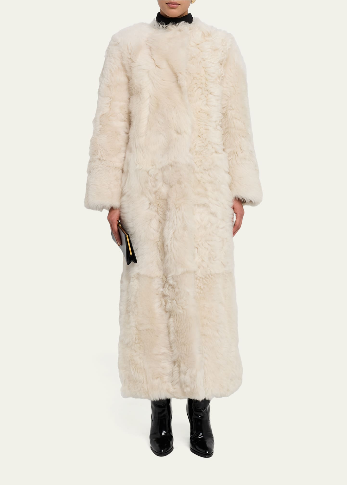 Yves Salomon Long Toscana Lamb Shearling Coat - Bergdorf Goodman