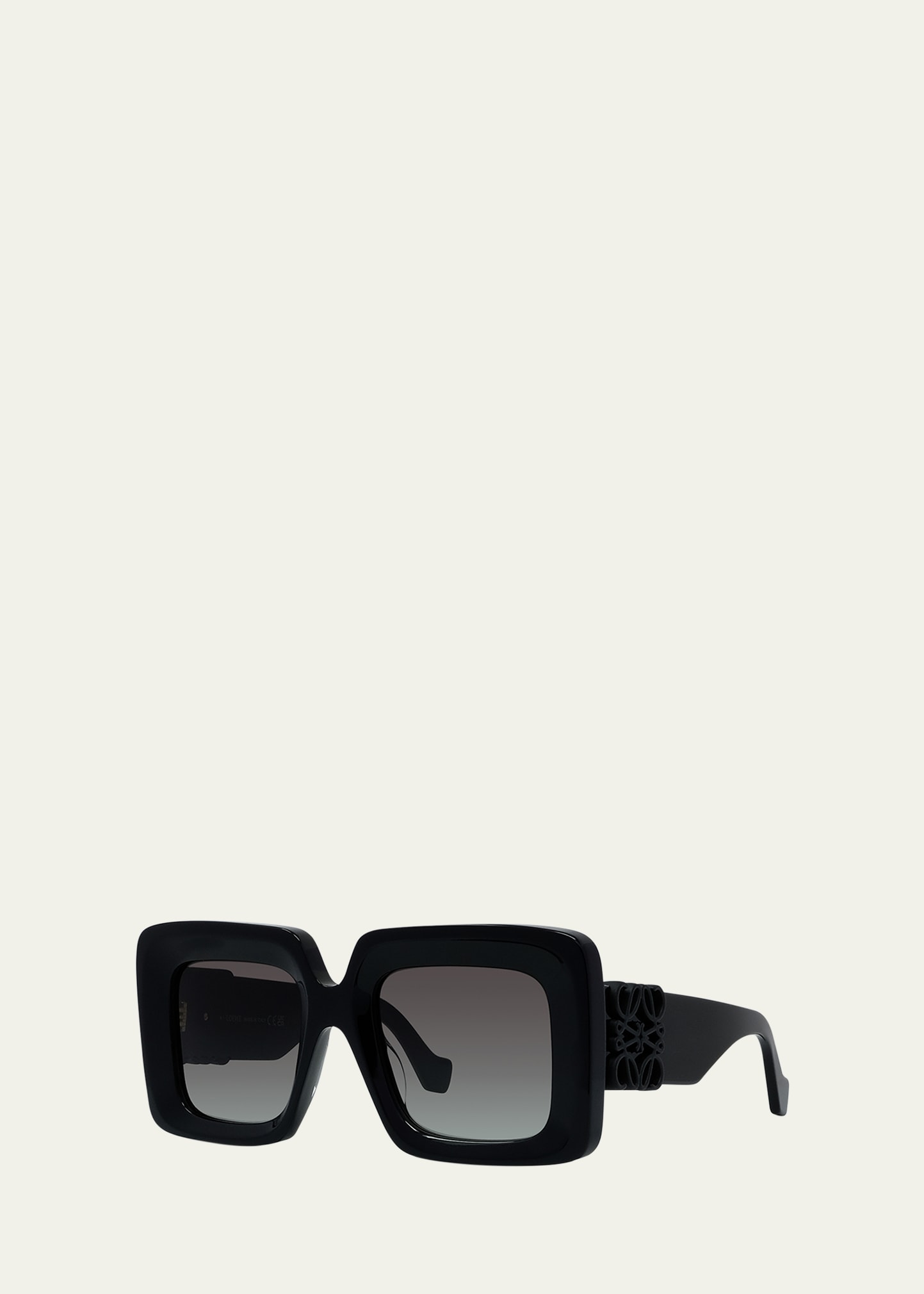Loewe Anagram 51mm Oversized Square Sunglasses - Bergdorf Goodman