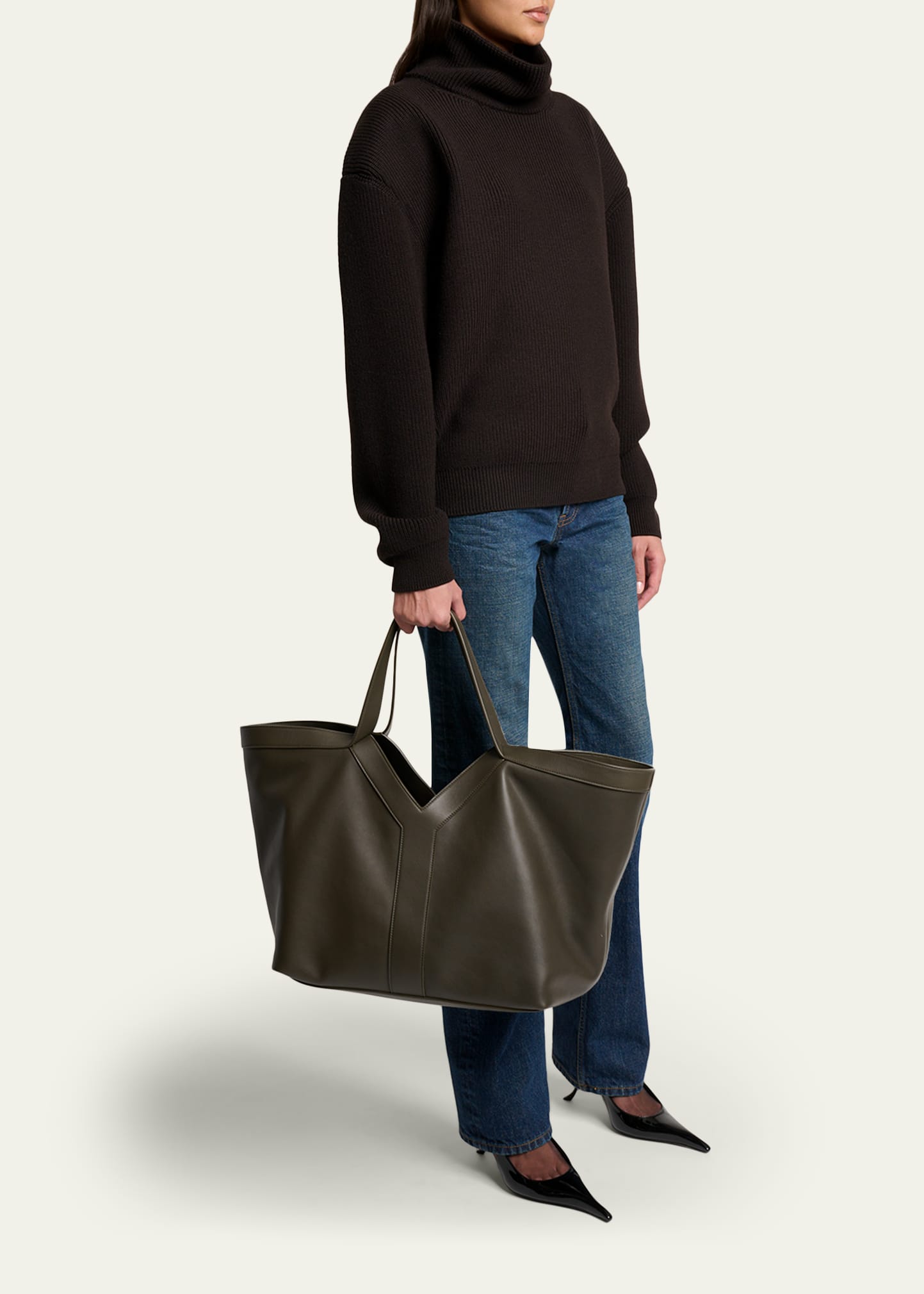 YVES ty トートバッグ キルティング デニム LAURENT SAINT YVES SAINT Saint SAINT ty トートバッグ キルティング デニム LAURENT 置物