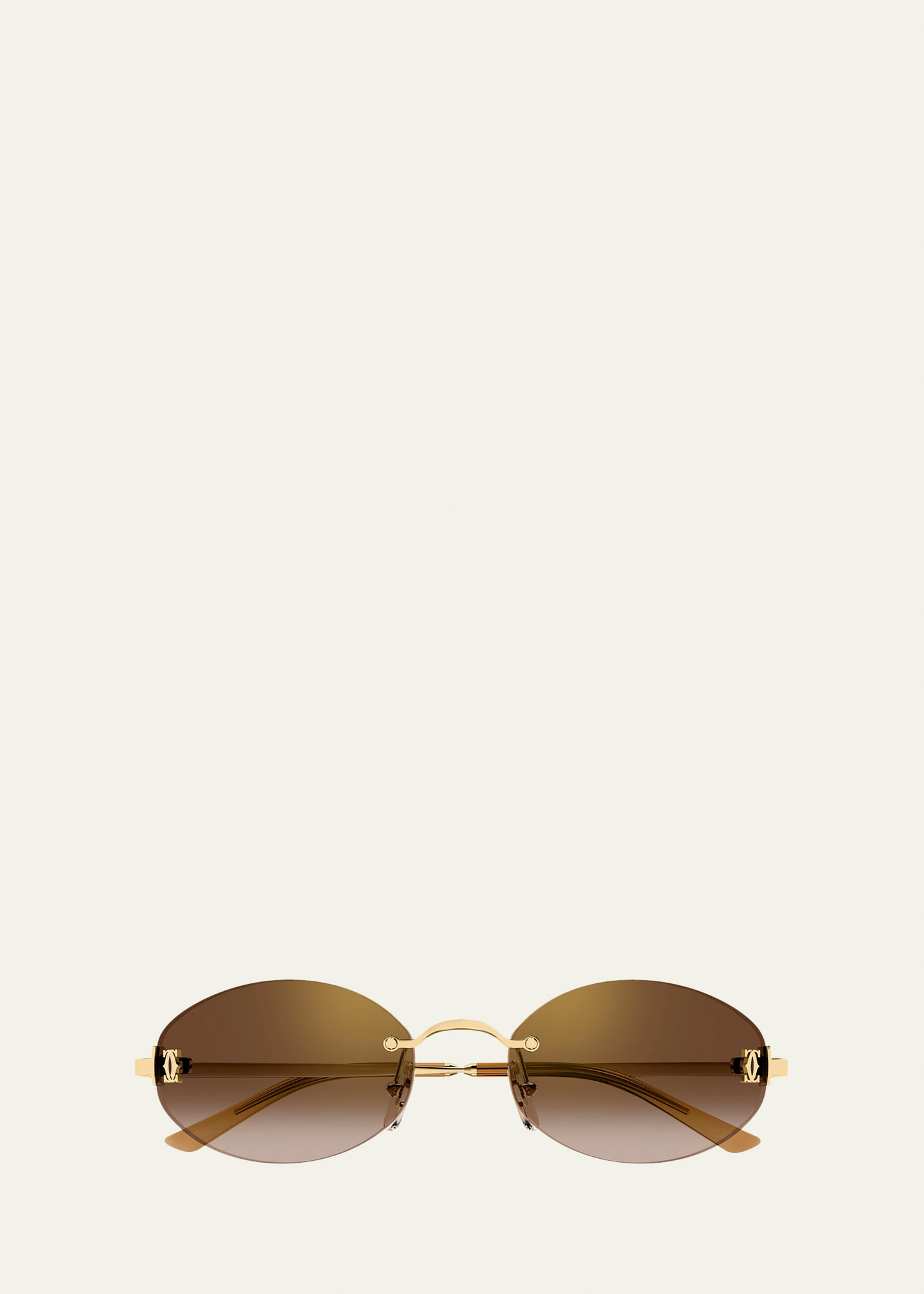 Cartier Signature C de Cartier 55mm Oval Sunglasses - Bergdorf Goodman