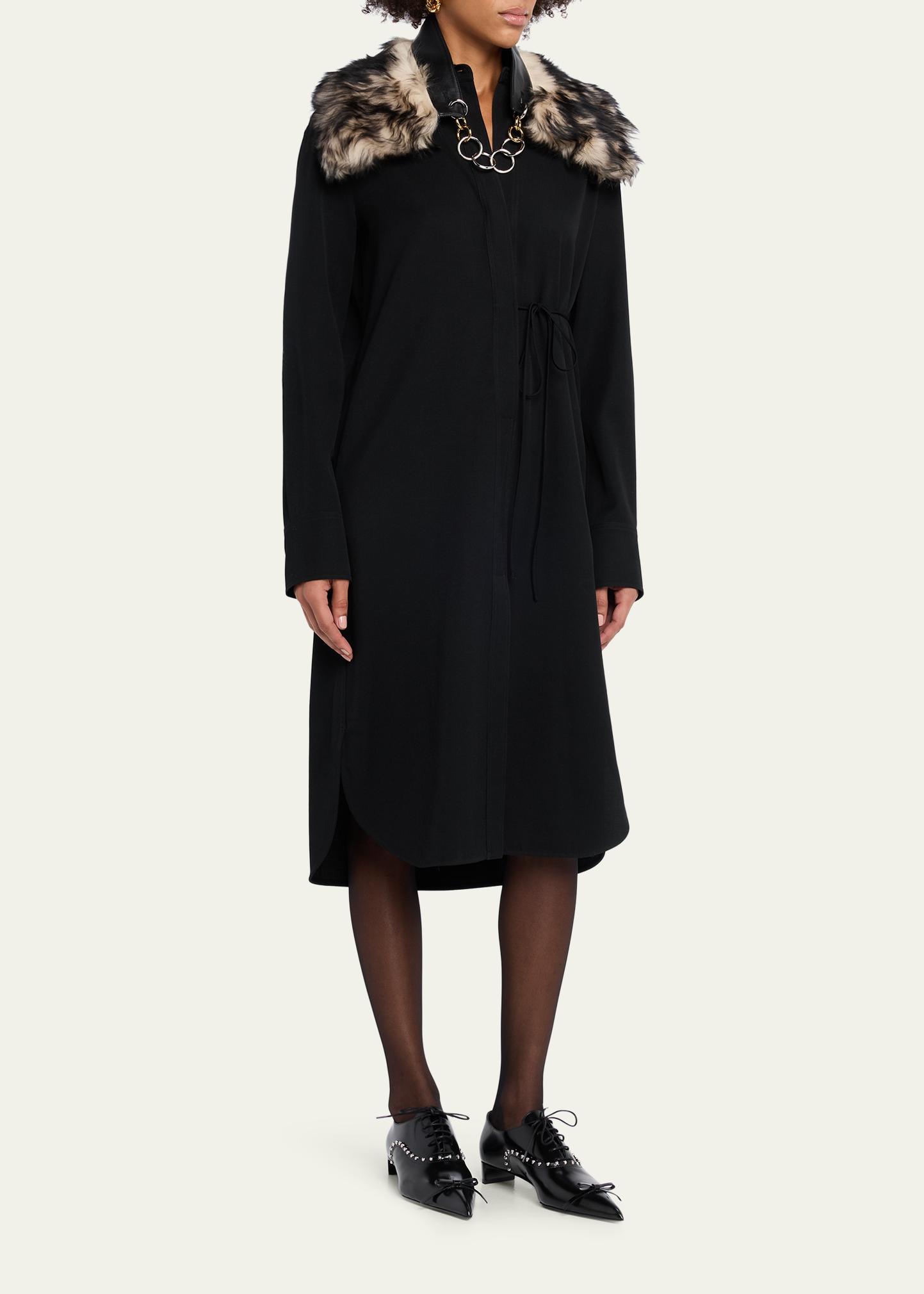 Jil Sander Lamb Shearling Chain-Link Collar - Bergdorf Goodman