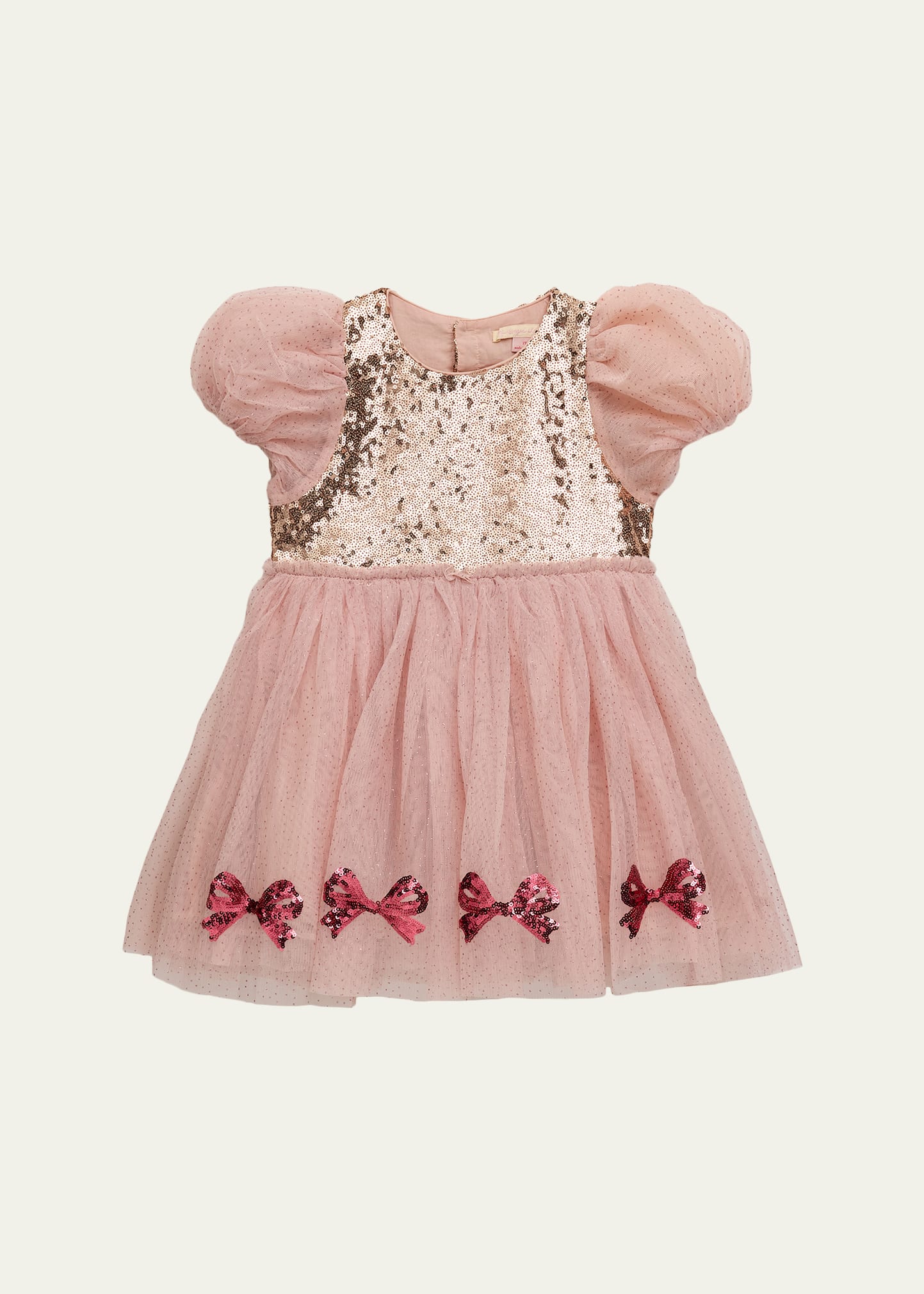 Konges Slojd Girl's Mei Sequined-Bodice Tulle Dress, Size 18M-8