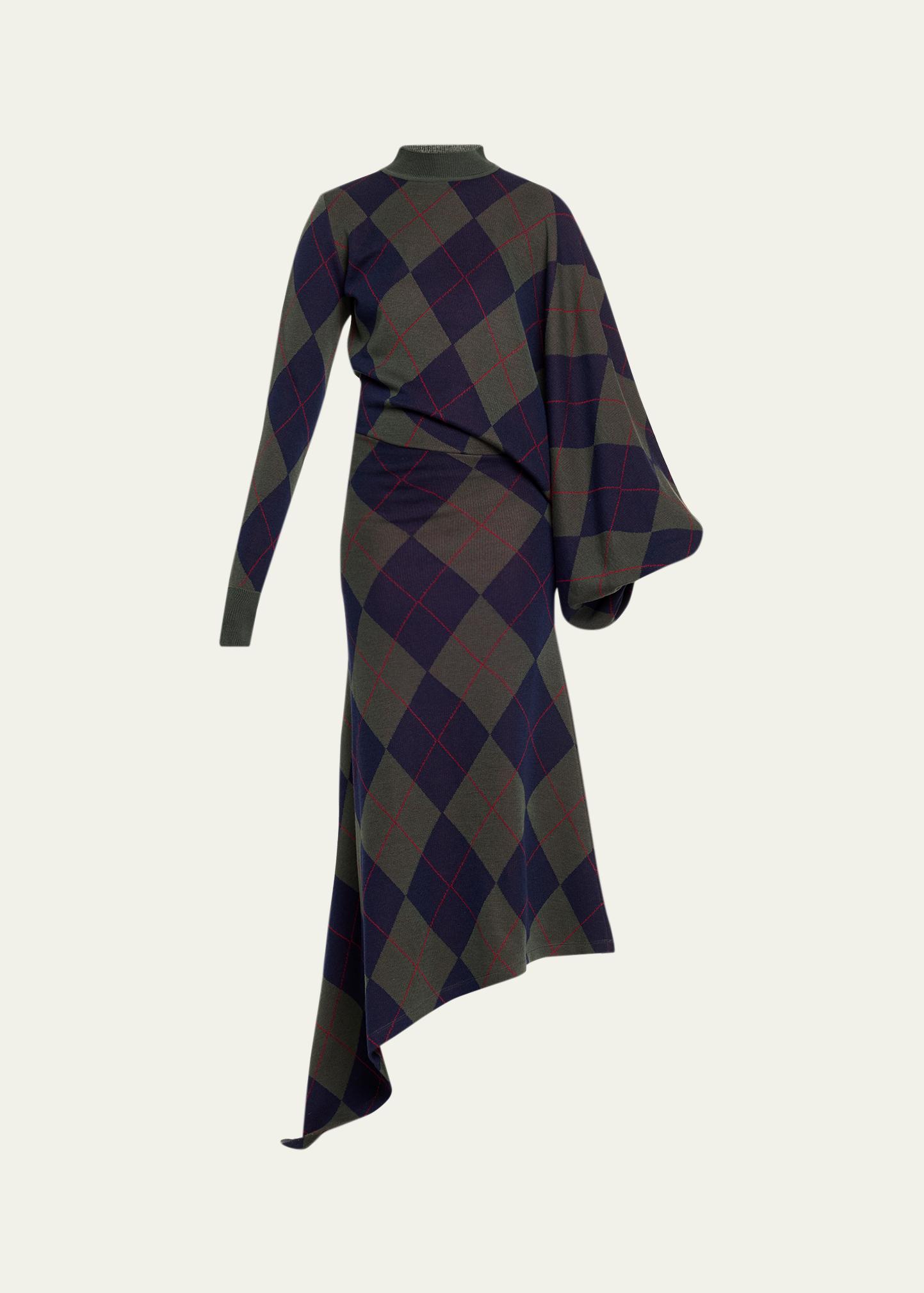 awake mode asymmetric dress A.W.A.K.E. Argyle Knit Golden Bachelorette' Halloween Costume: sweet prom dress US Size - Made To Order:18 W This knit maxi dress
