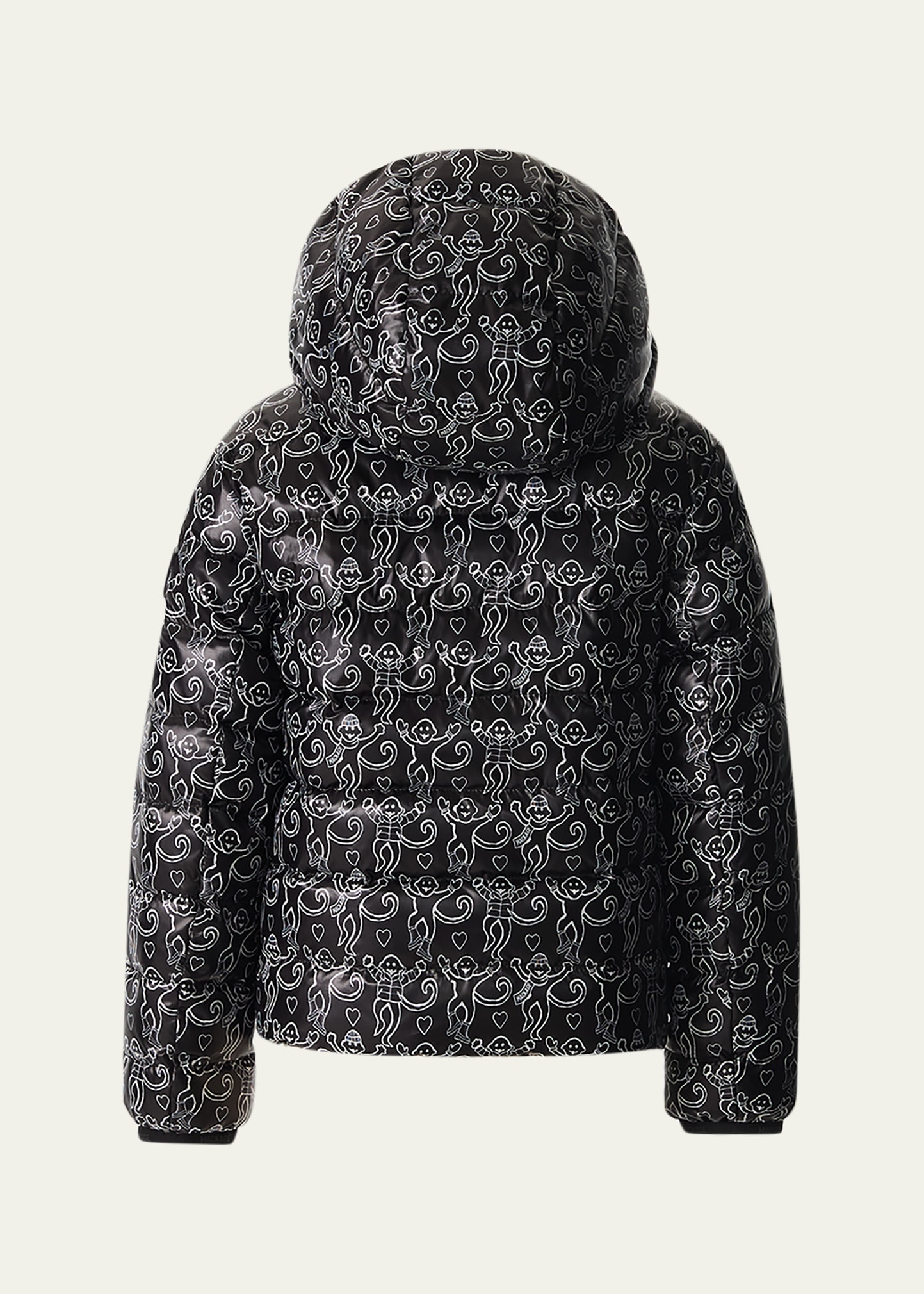 Mackage x Roller Rabbit Girl's Reversible Hooded Down Jacket, Size