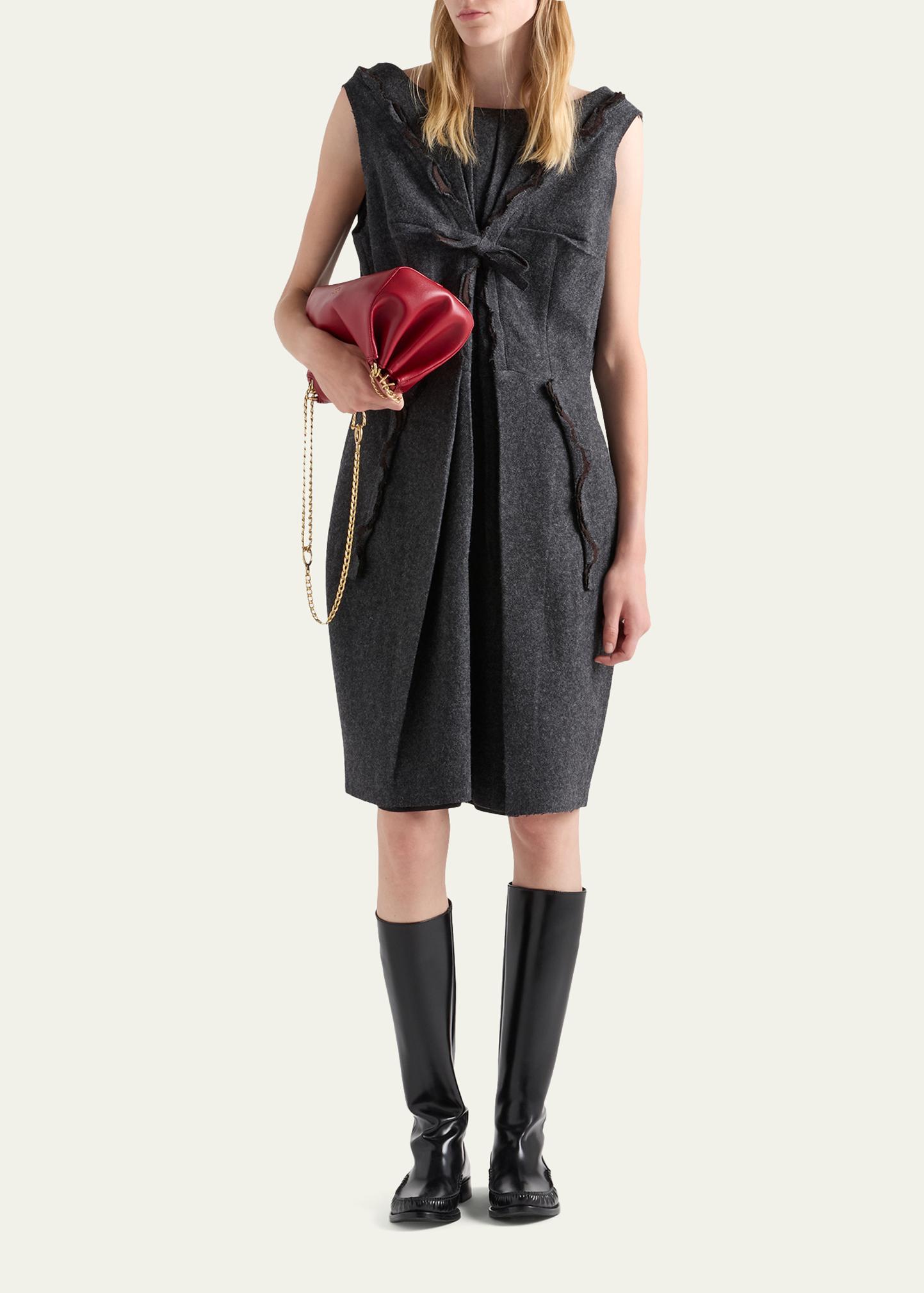 Prada Shetland Wool Dress - Bergdorf Goodman