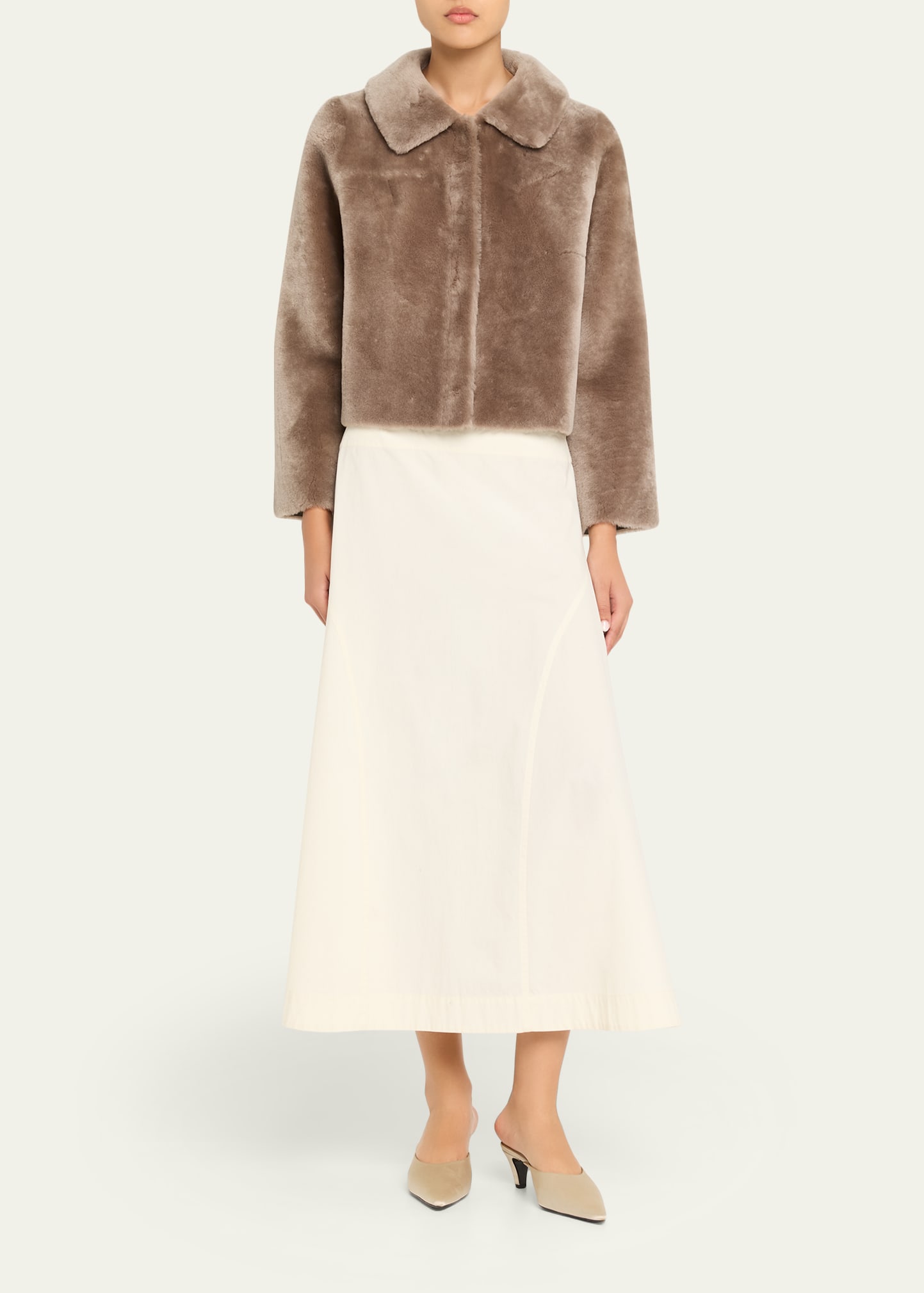 Fleurette Odette Reversible Cropped Shearling Jacket - Bergdorf