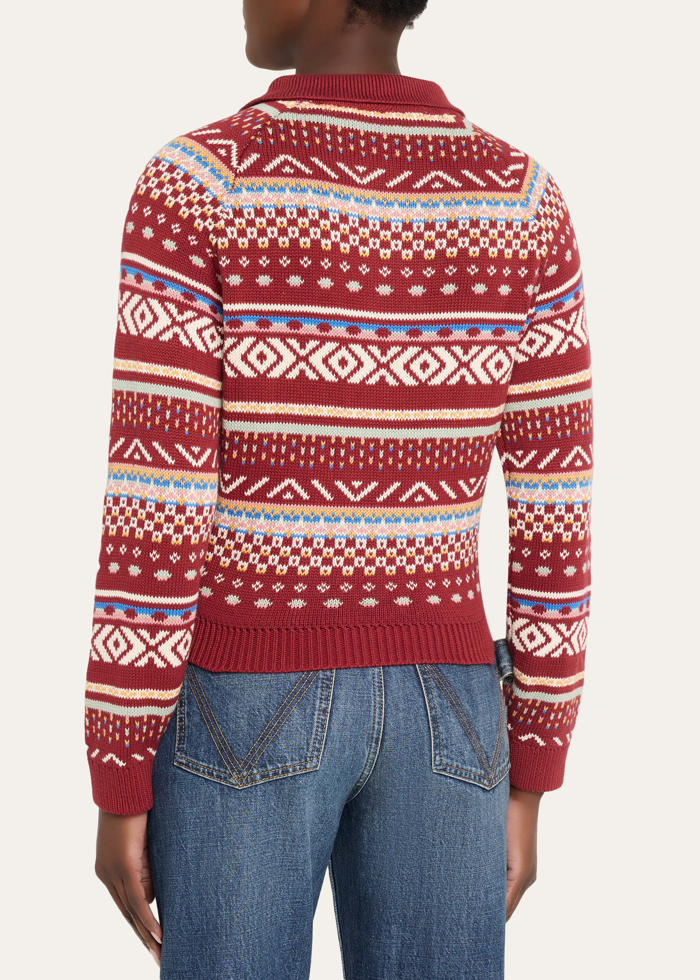 Alix of Bohemia Liza Fairisle Raglan Sweater - Bergdorf Goodman