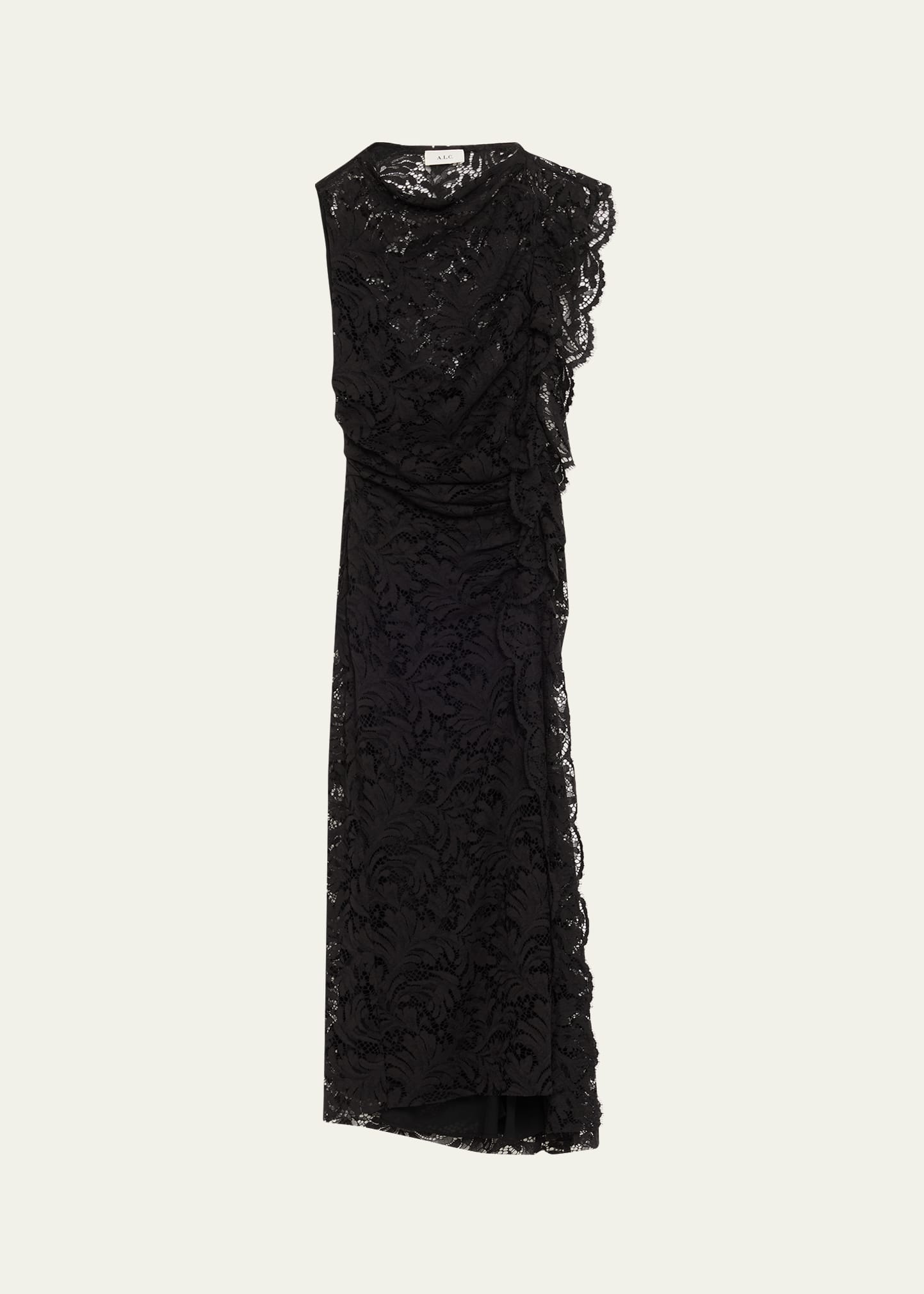 A.L.C. Astrid Draped Lace Dress - Bergdorf Goodman