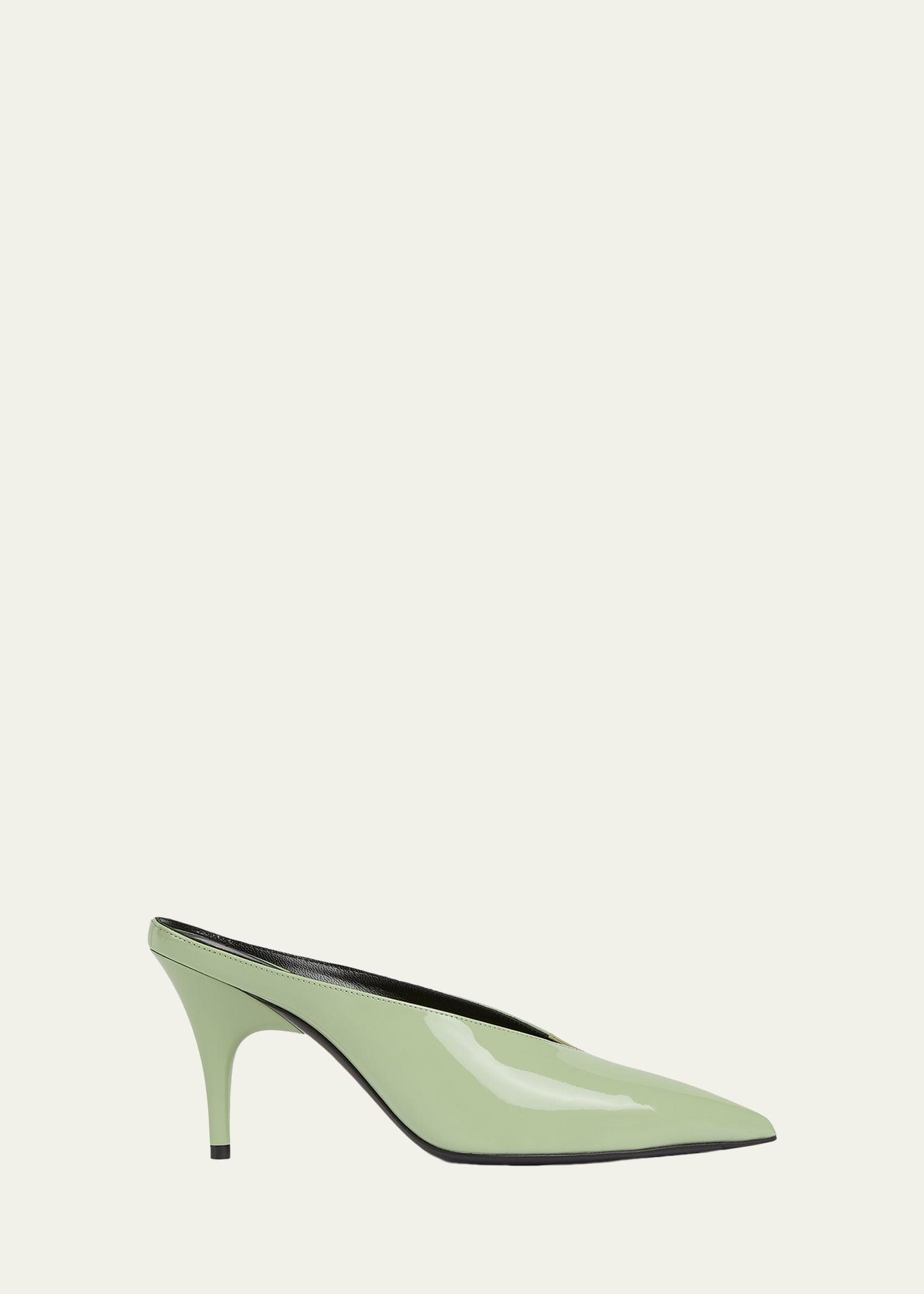 Gucci 85mm Gucci 97 Patent Leather Mule Pumps - Bergdorf Goodman