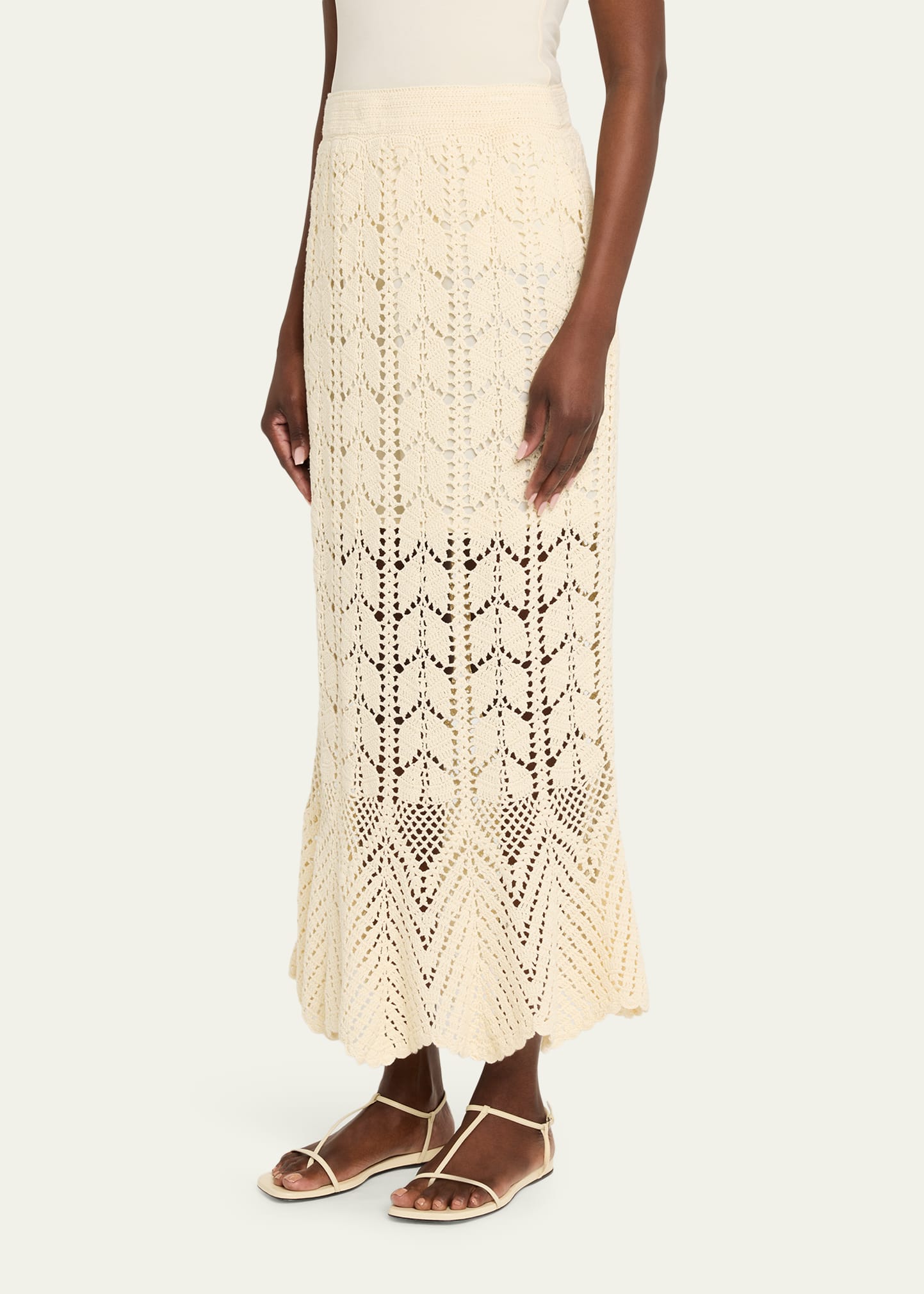 Zimmermann Awaken Lace Crochet Maxi Skirt - Bergdorf Goodman