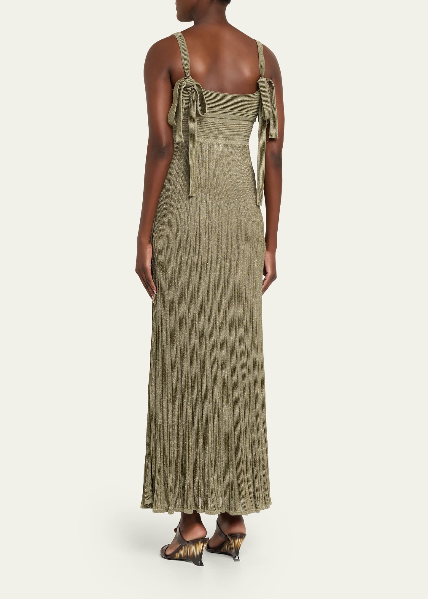 Zimmermann Wanderlust Metallic Midi Dress - Bergdorf Goodman