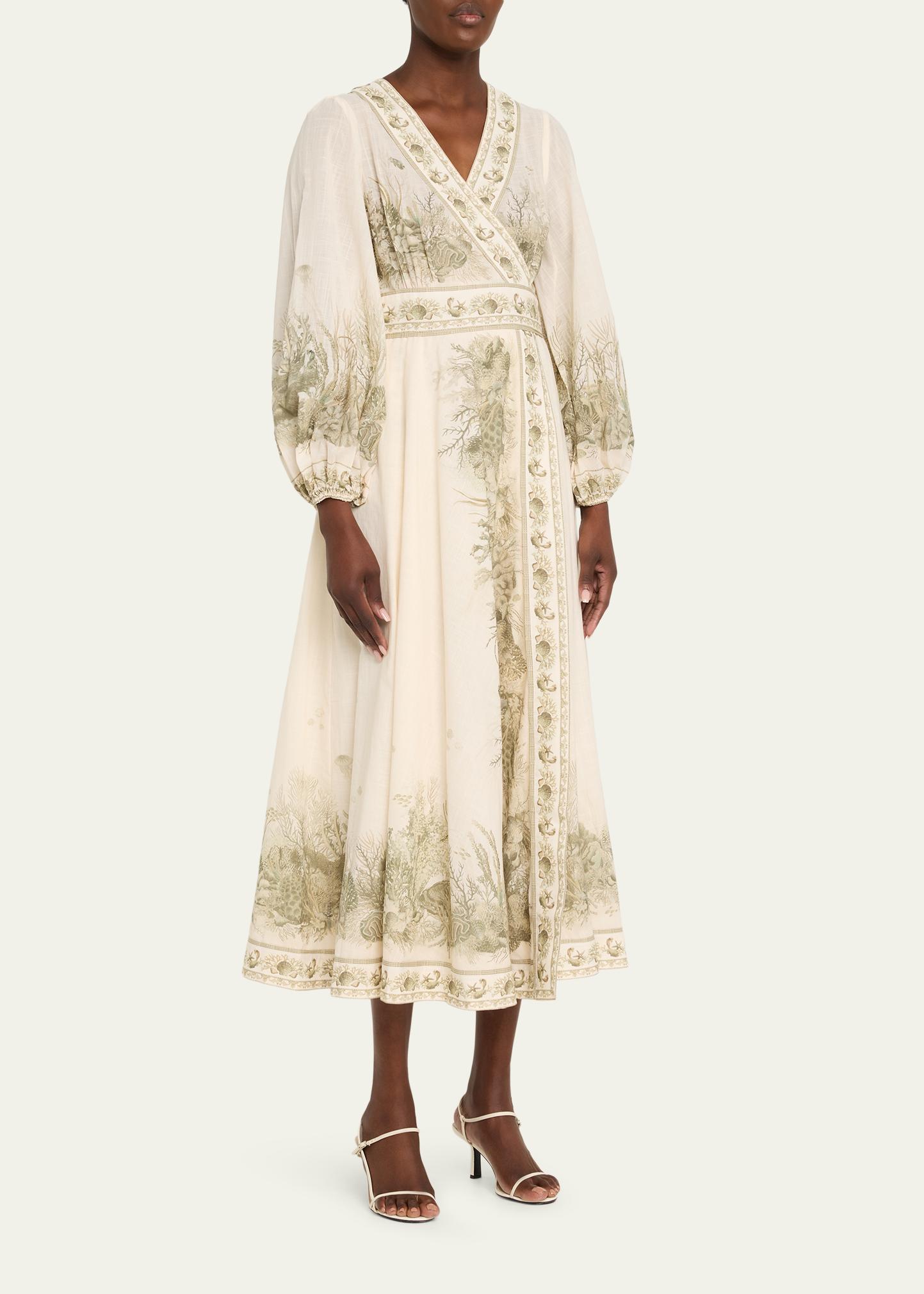 Zimmermann Wanderlust Wrap Midi Dress - Bergdorf Goodman