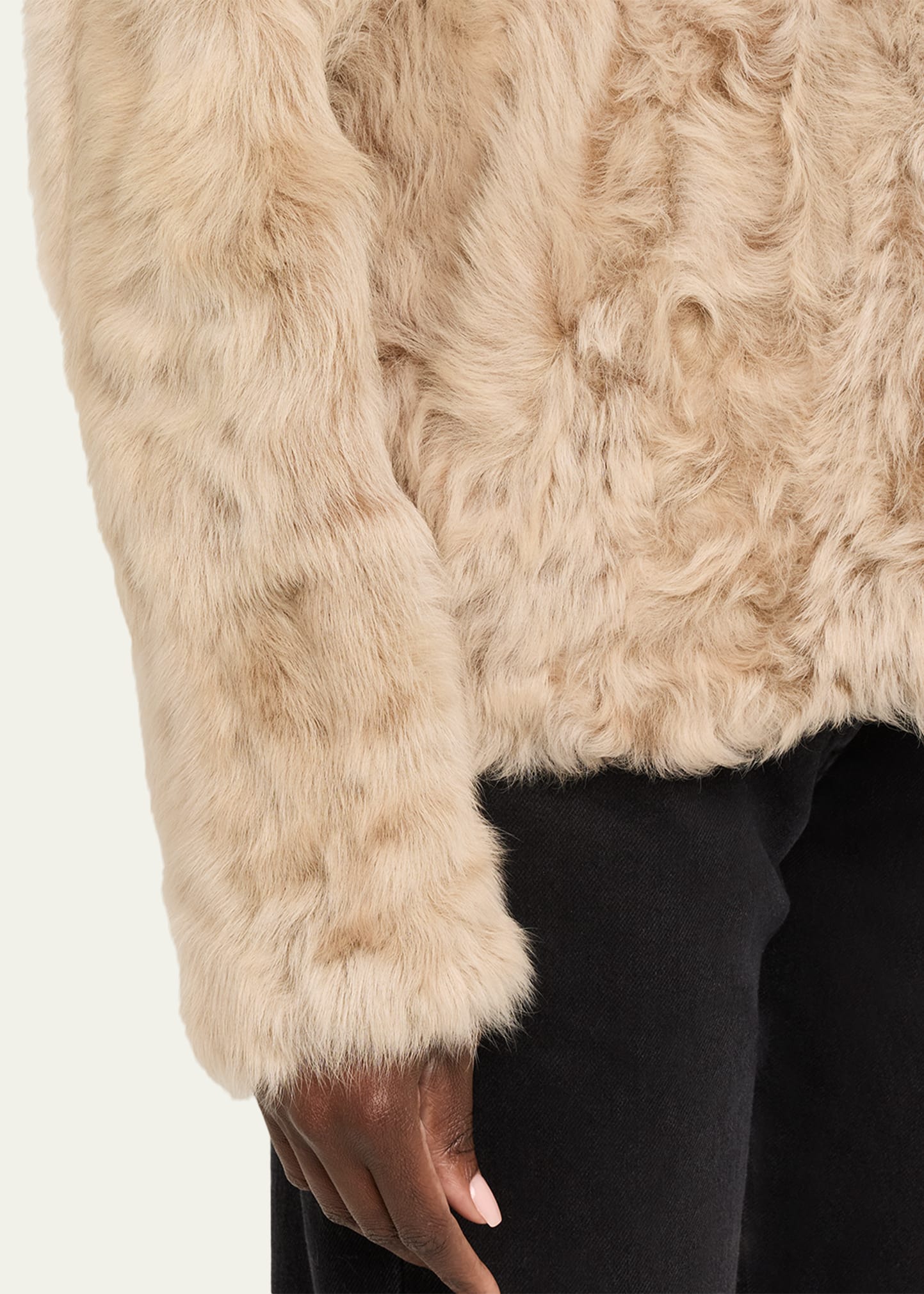 Yves Salomon Shearling Hoodie - Bergdorf Goodman